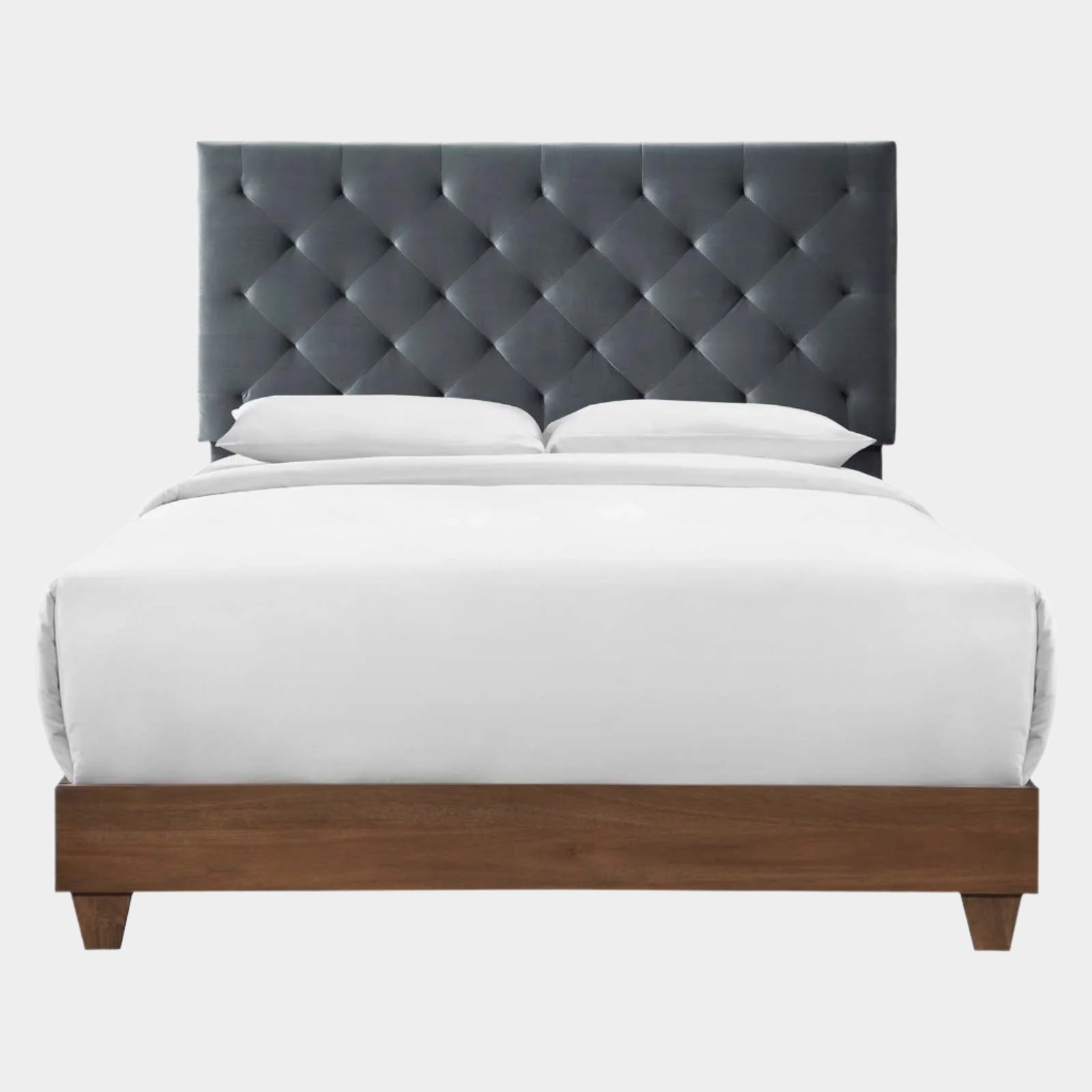 Rhiannon Diamond Tufted Upholstered Fabric Bed