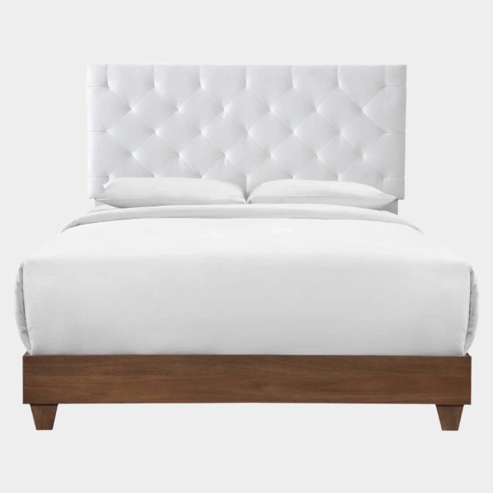 Rhiannon Diamond Tufted Upholstered Fabric Bed
