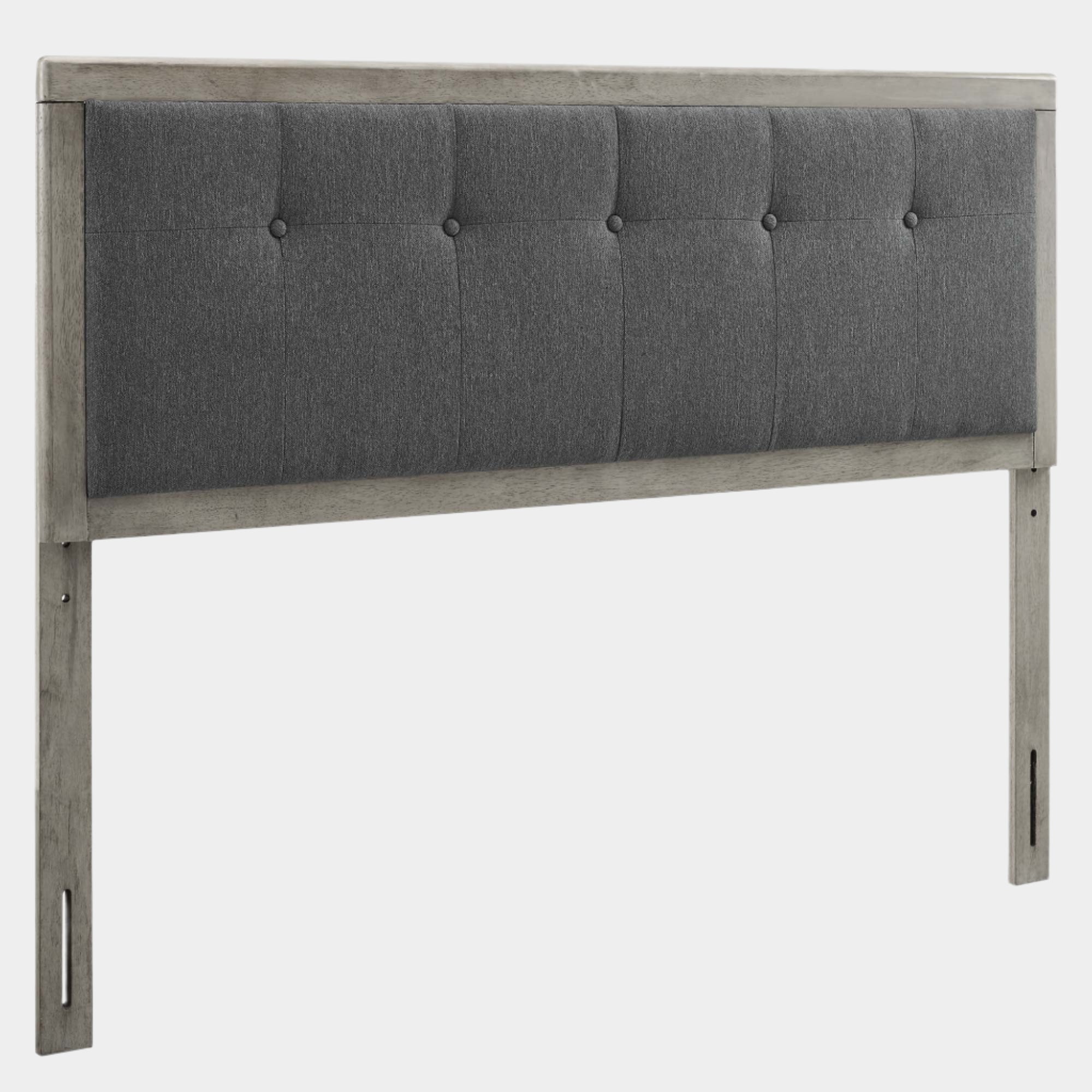 Draper Tufted Fabric and Wood Headboard
