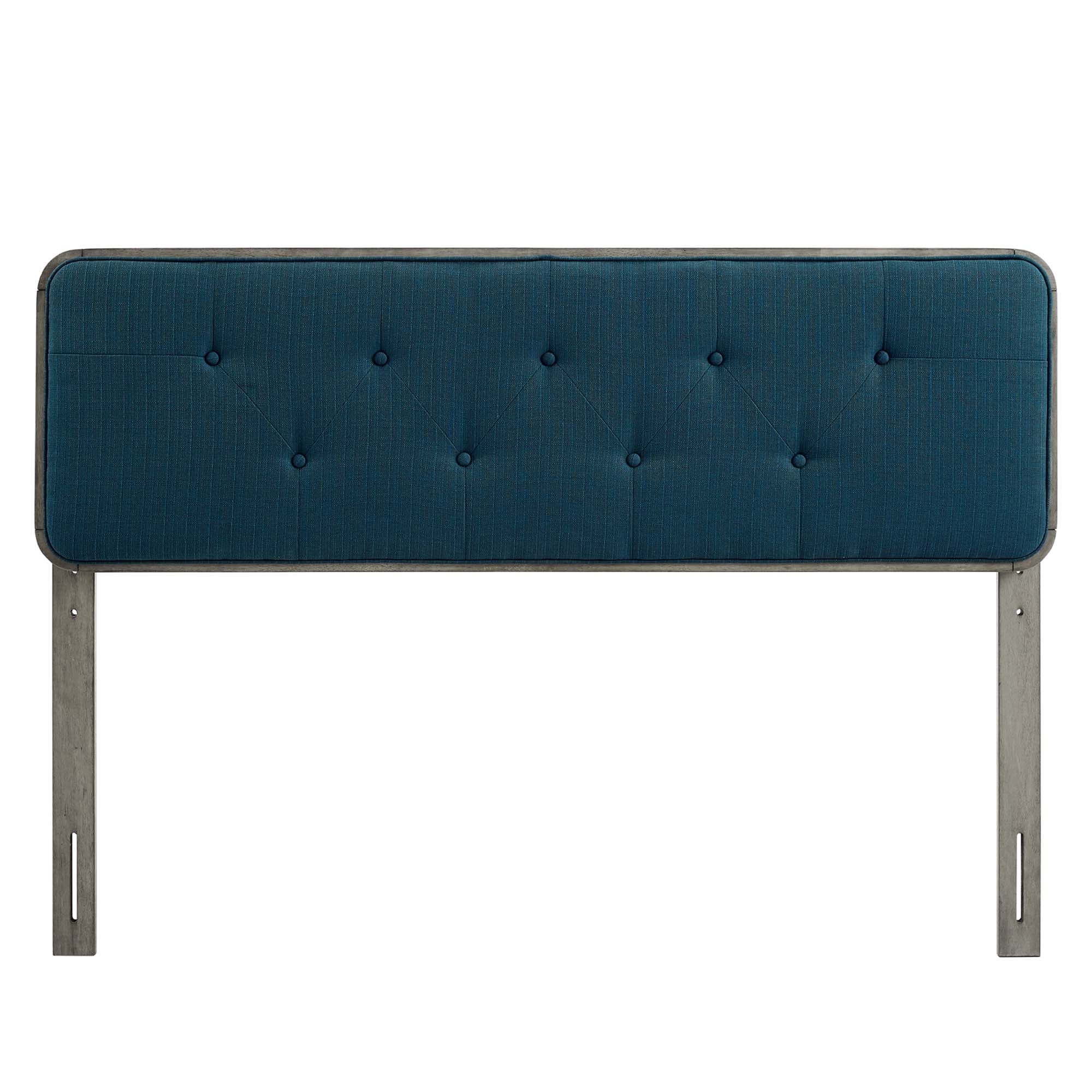 Collins Tufted Fabric and Wood Headboard