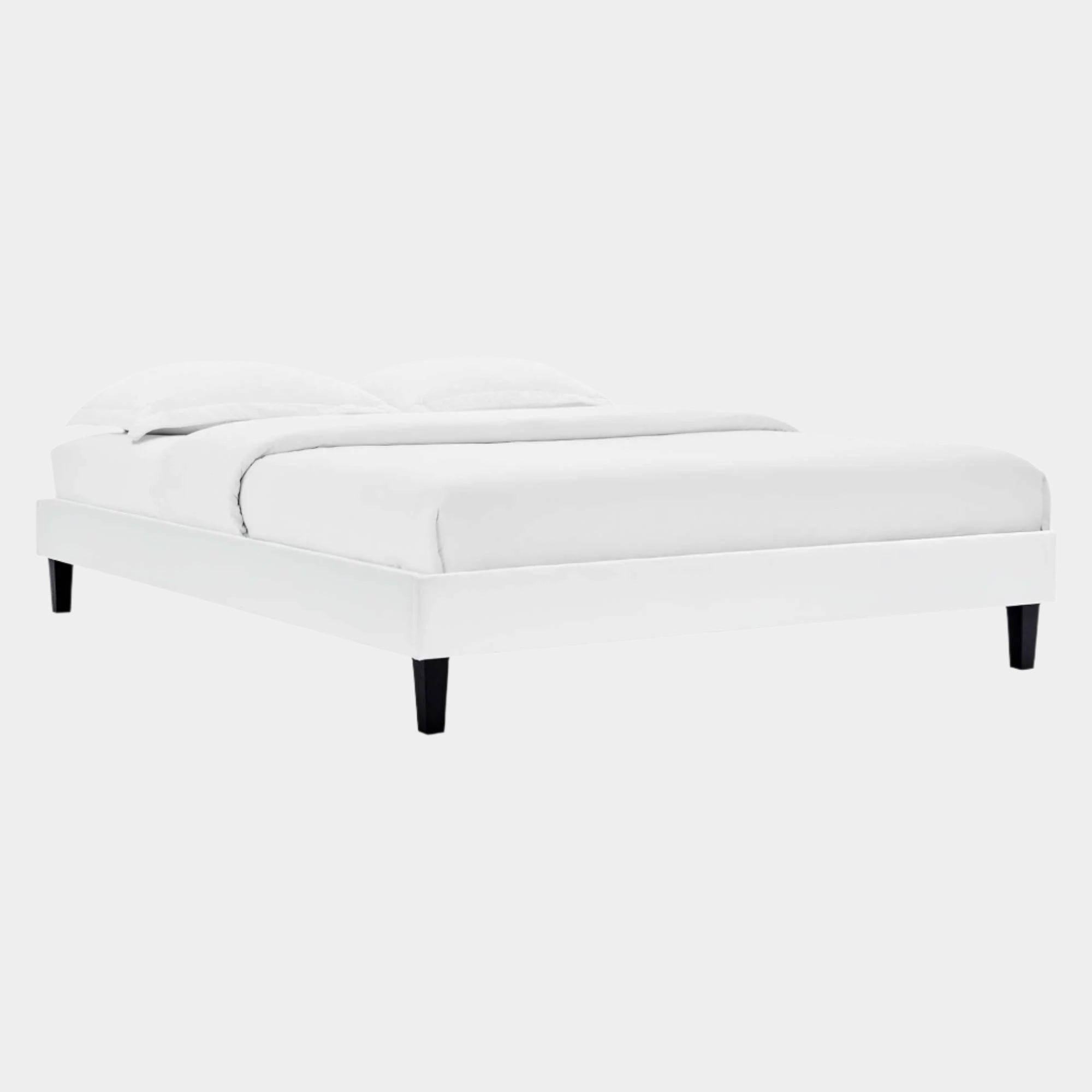 Reign Performance Velvet Platform Bed Frame