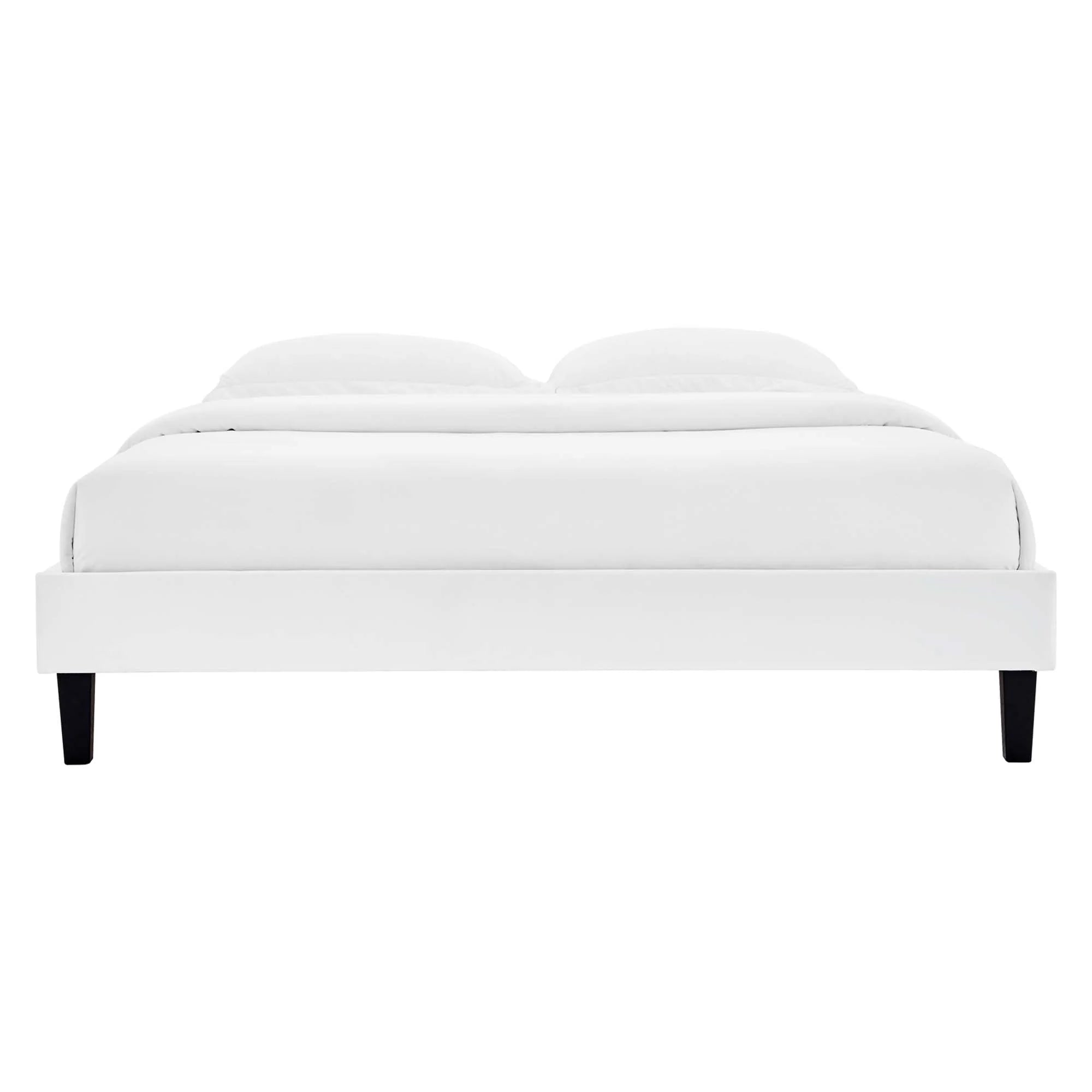 Reign Performance Velvet Platform Bed Frame