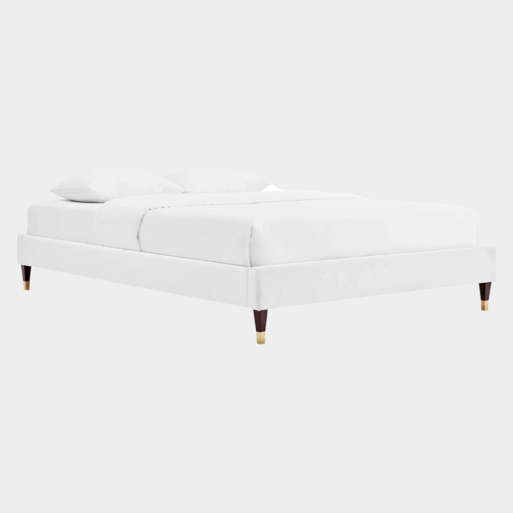 Harlow Performance Velvet Platform Bed Frame