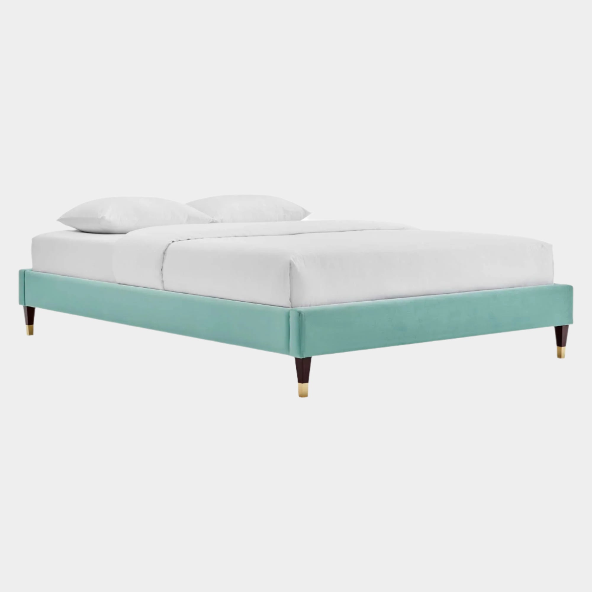Harlow Performance Velvet Platform Bed Frame