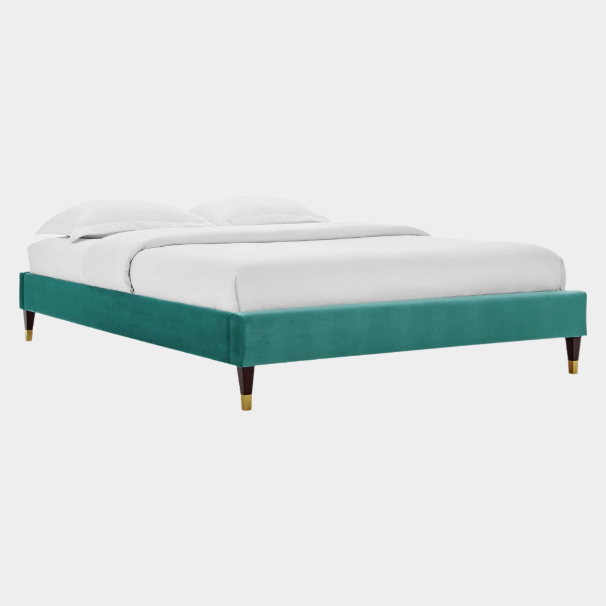 Harlow Performance Velvet Platform Bed Frame