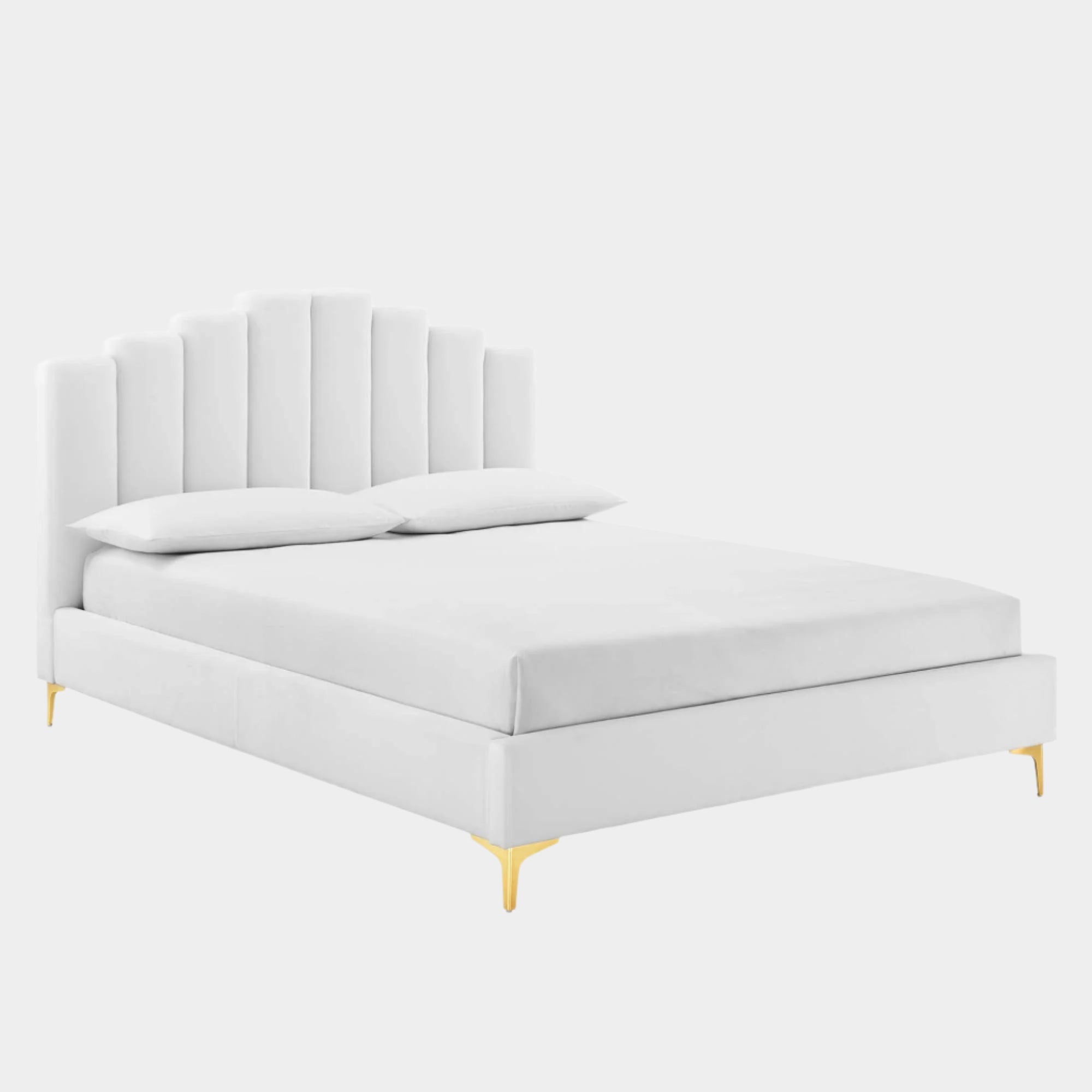 Olivia Performance Velvet Platform Bed