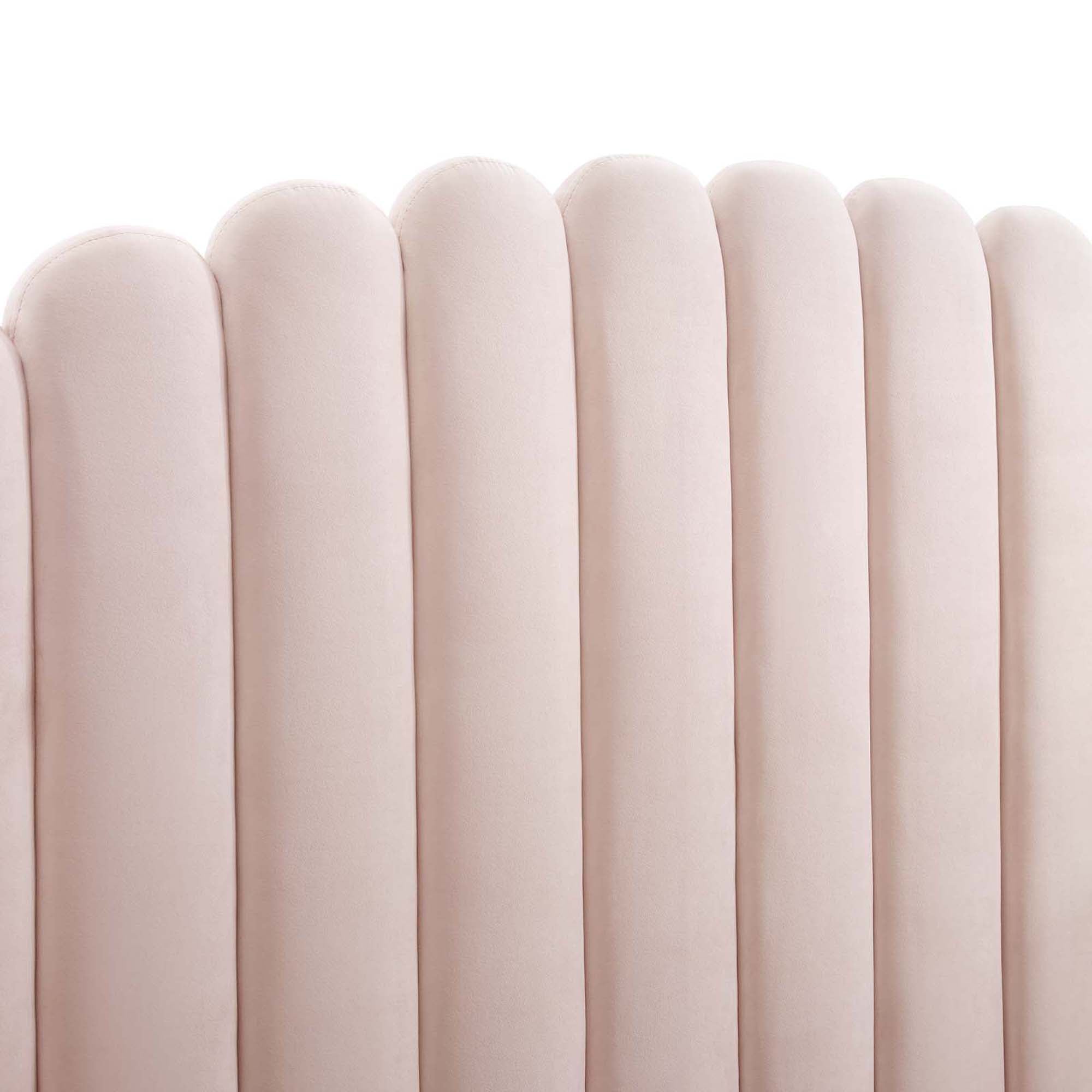 Fauteuil de salon en velours Ponder Performance