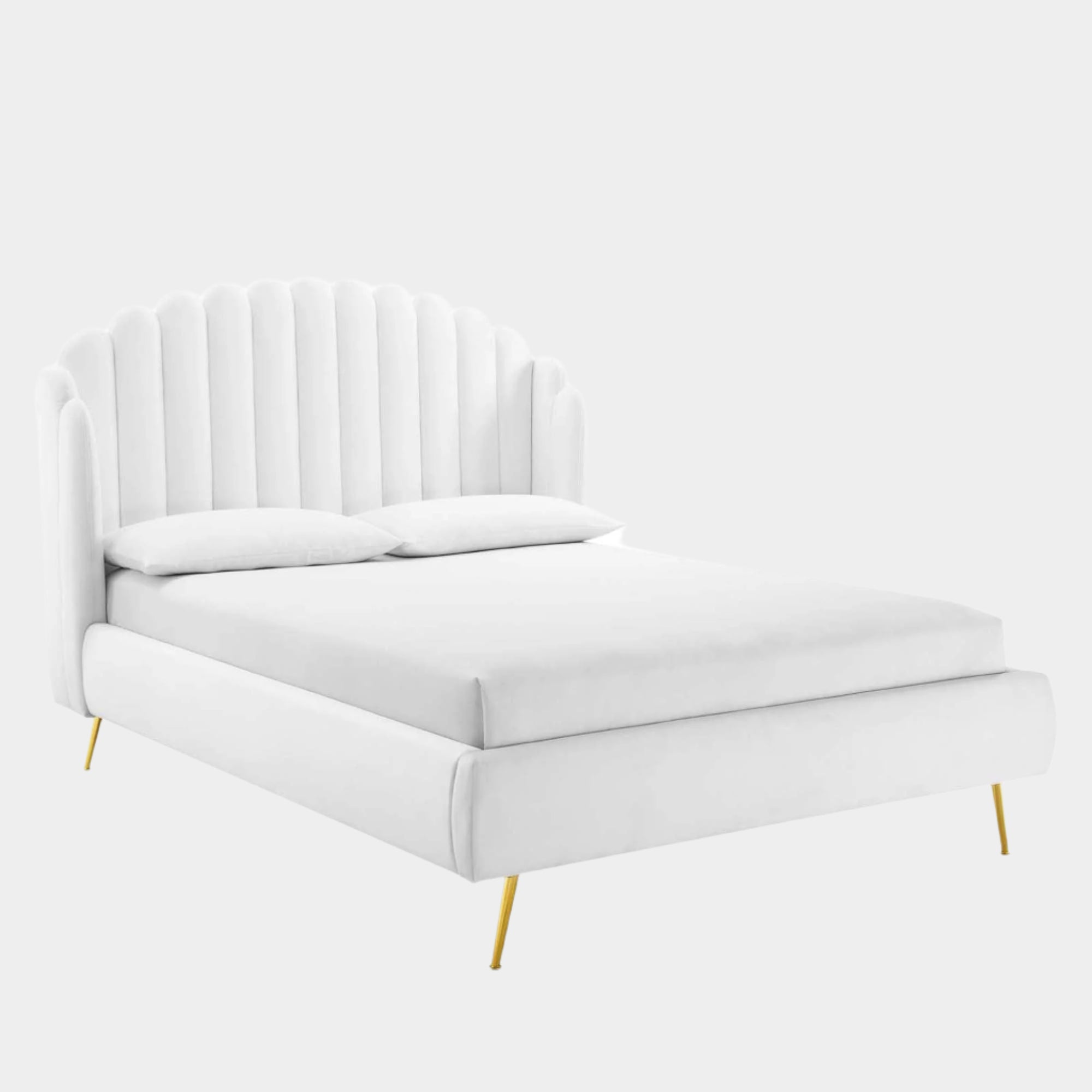 Fauteuil de salon en velours Ponder Performance