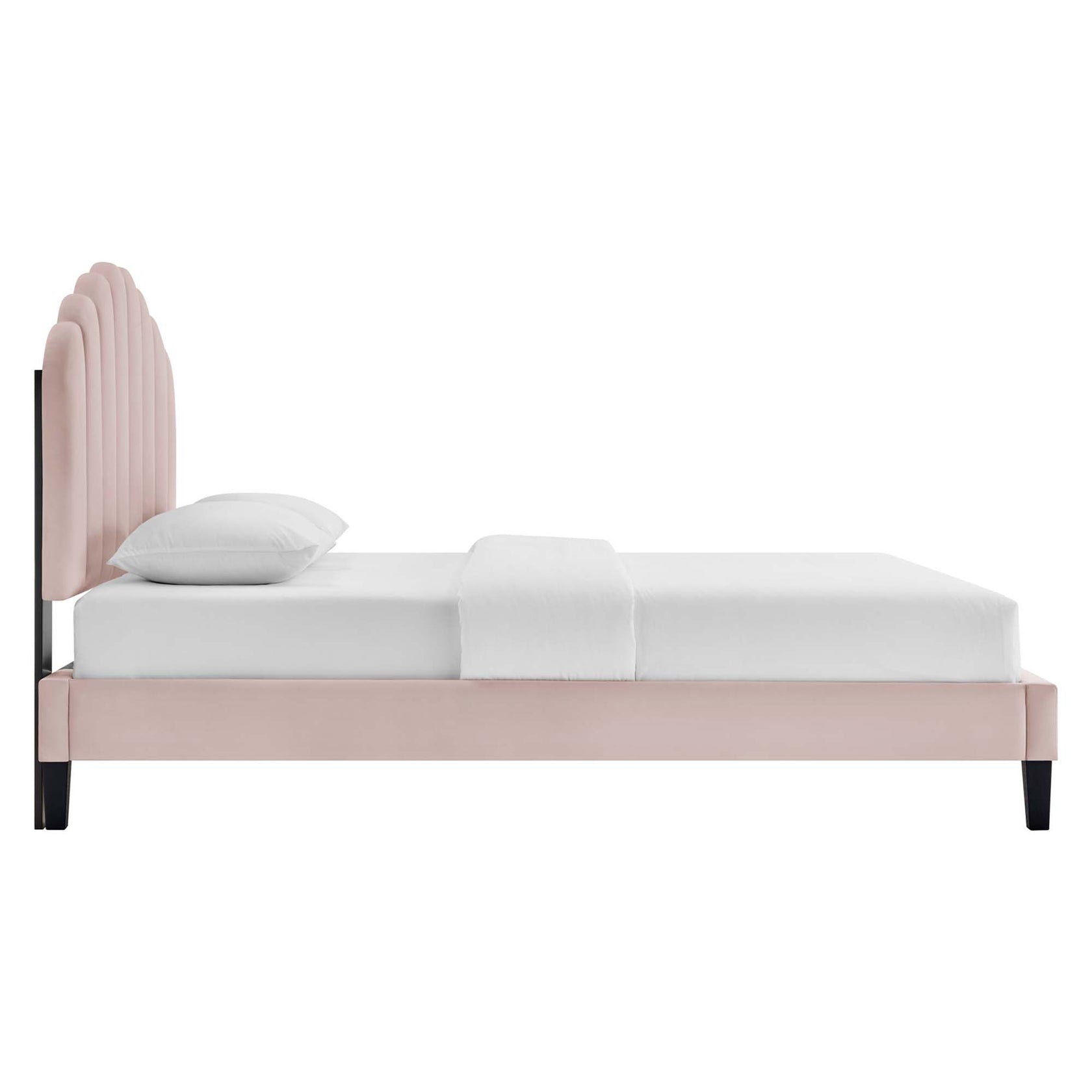 Fauteuil de salon en velours Ponder Performance