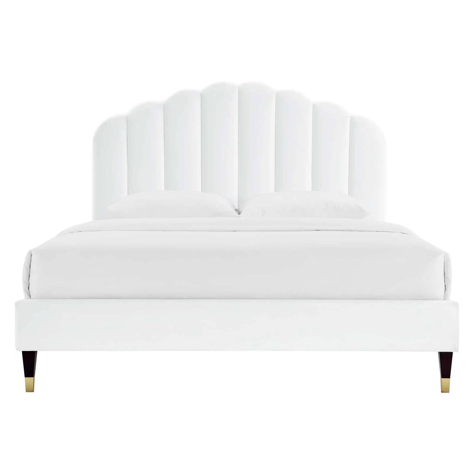Fauteuil de salon en velours Ponder Performance