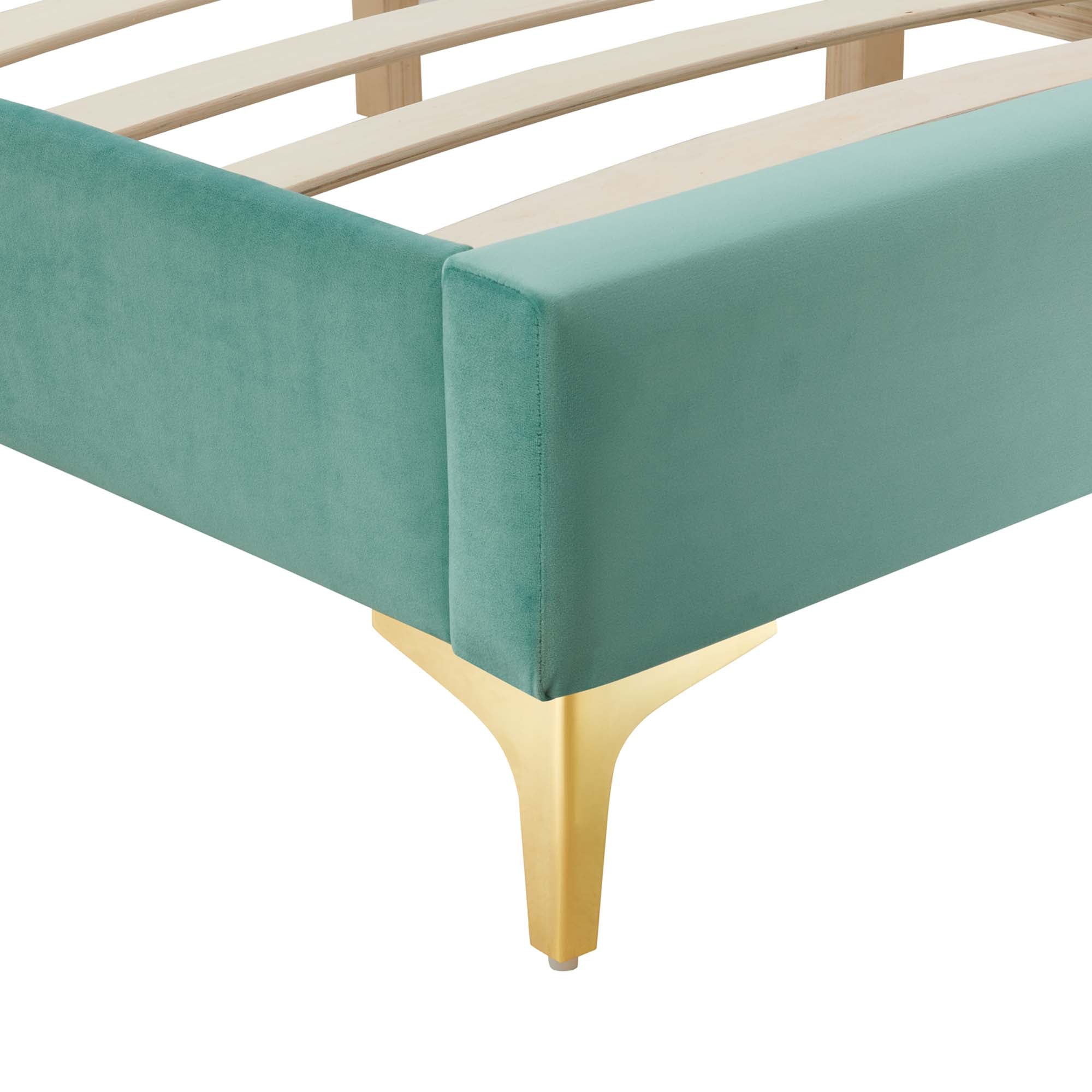 Fauteuil de salon en velours Ponder Performance