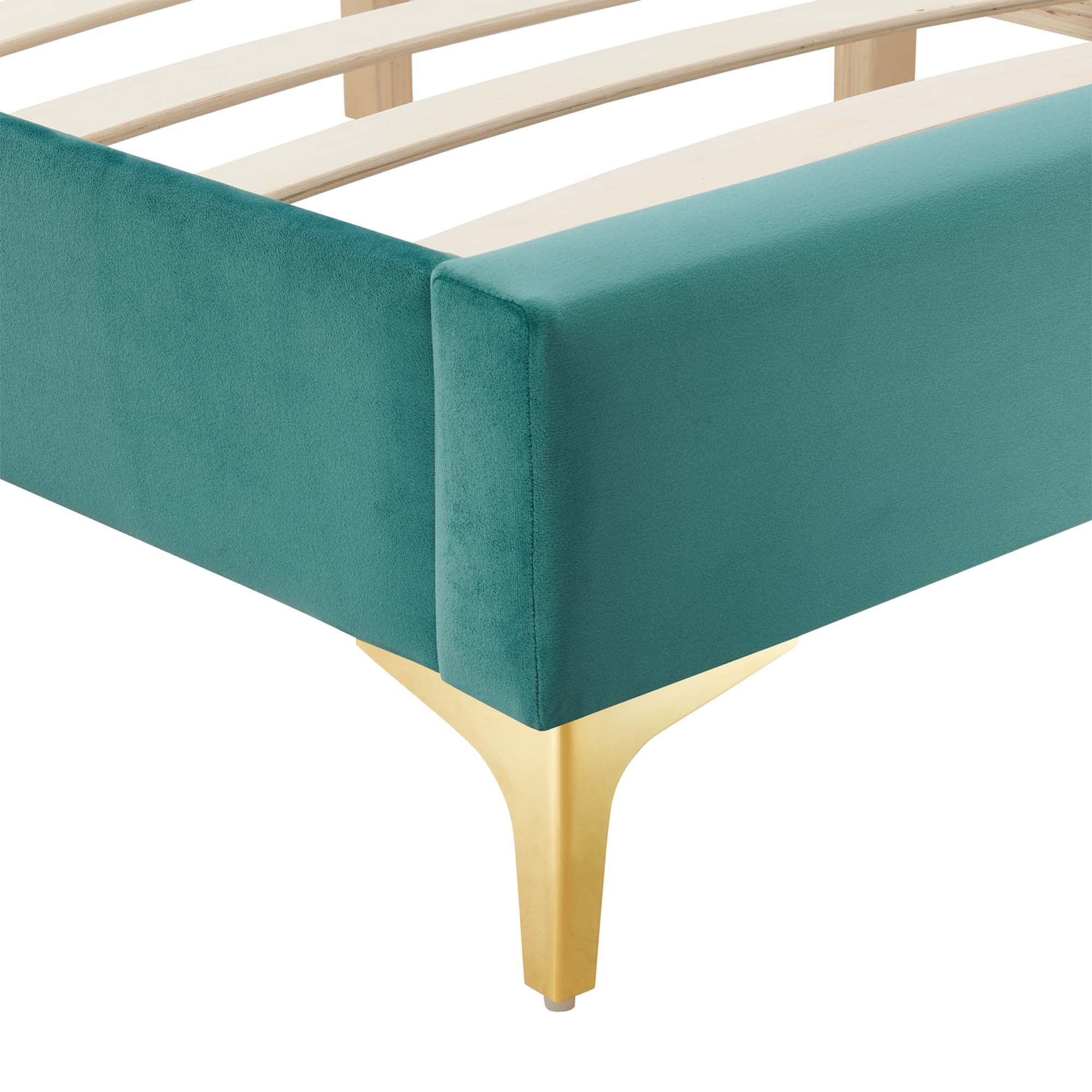 Fauteuil de salon en velours Ponder Performance
