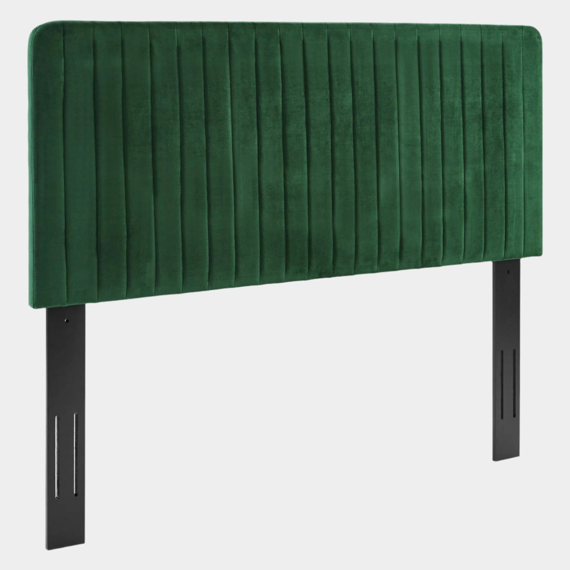 Milenna Channel Tufted Performance Velvet Headboard