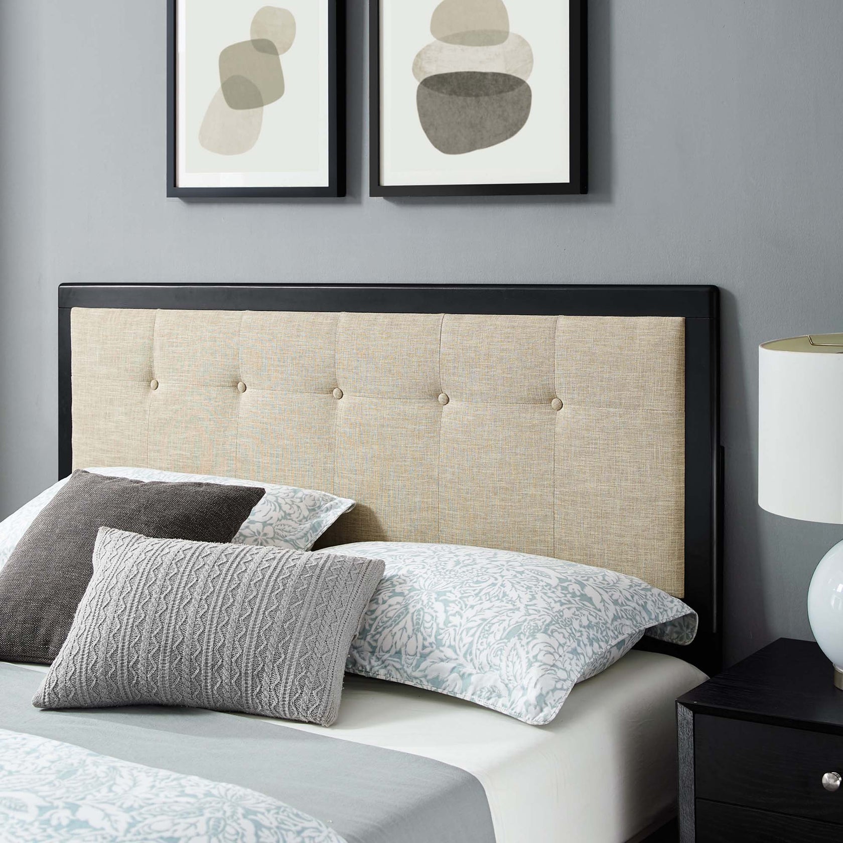 Willow Wood Platform Bed With Splayed Legs
