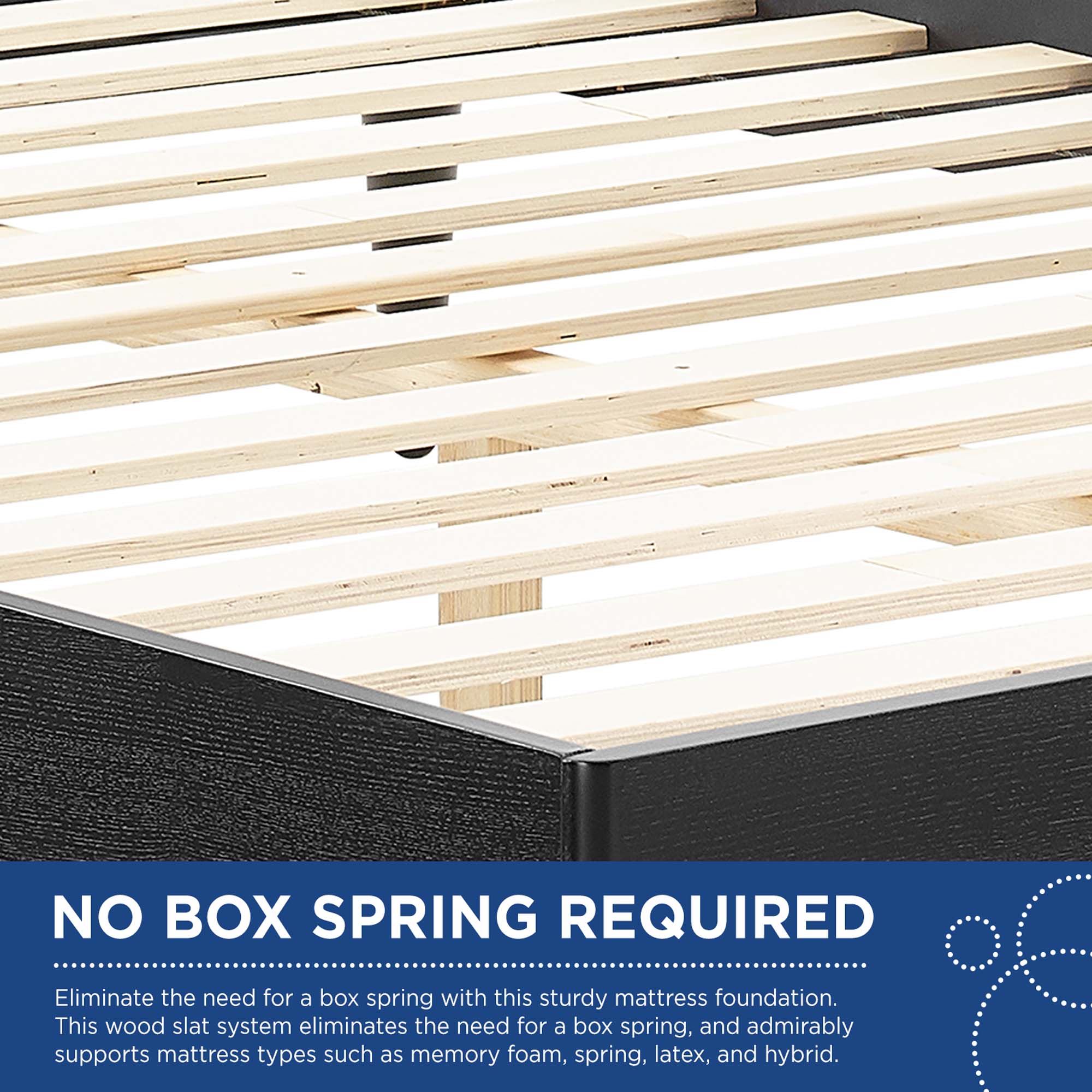 Kelsea Cane and Wood Platform Bed With Splayed Legs
