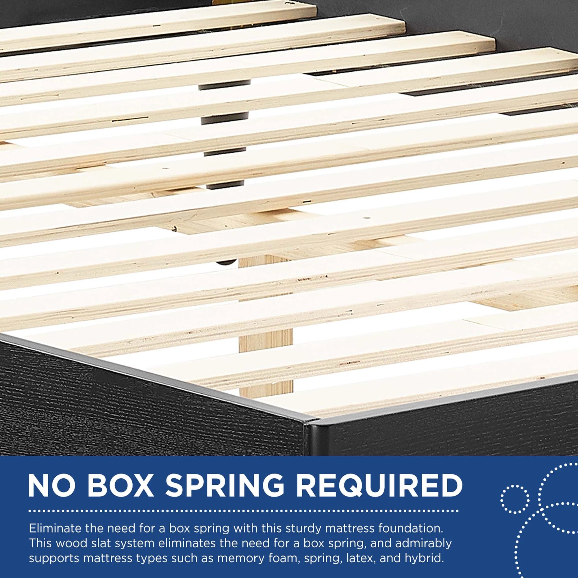 Sierra Cane and Wood Platform Bed With Splayed Legs