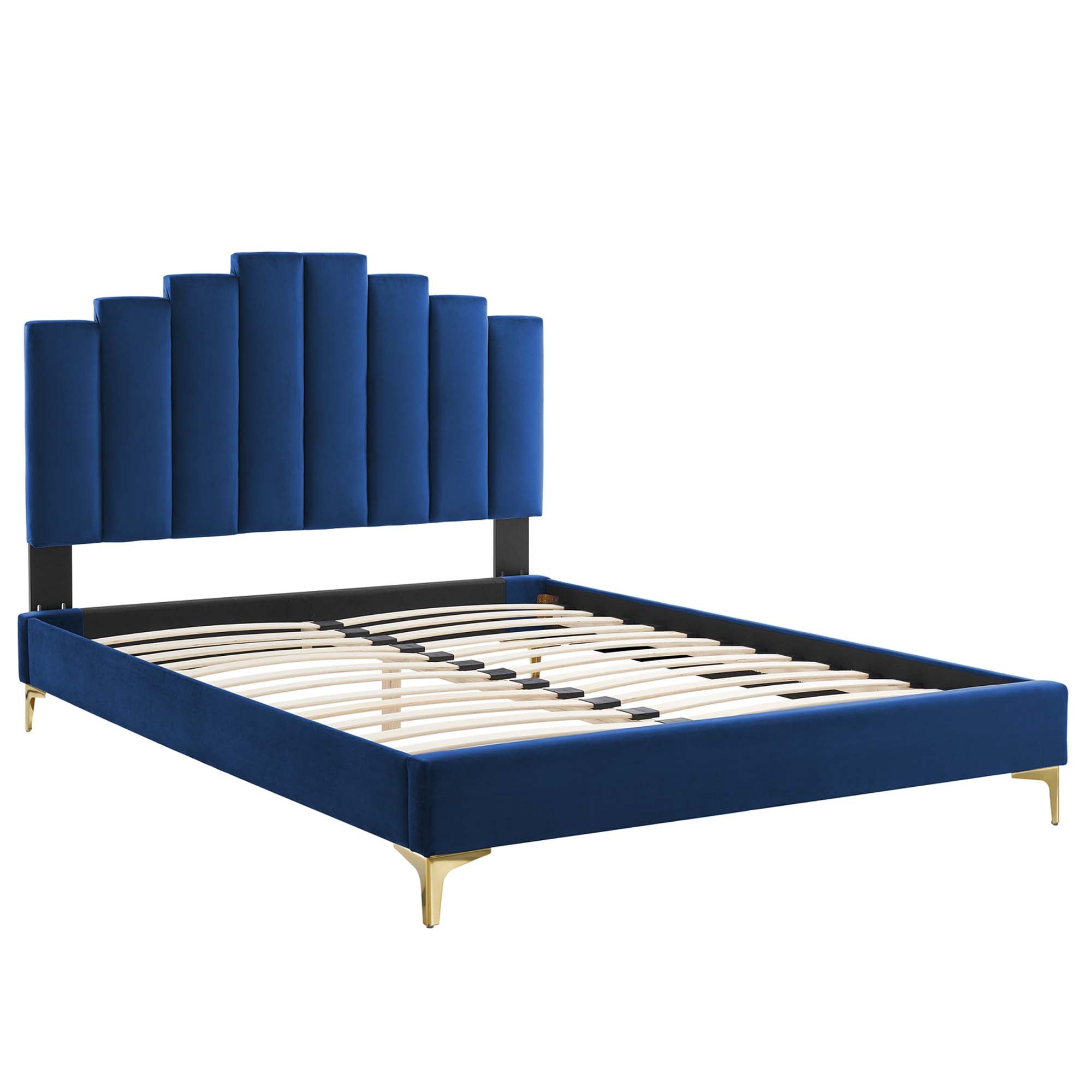 Fauteuil de salon en velours Ponder Performance