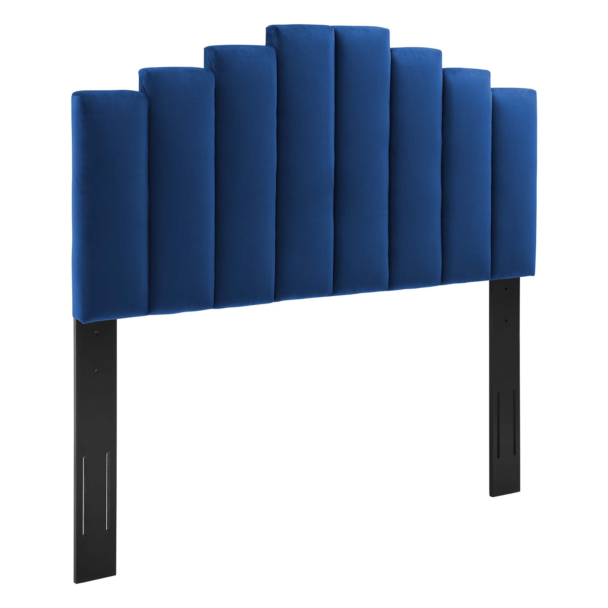 Fauteuil de salon en velours Ponder Performance