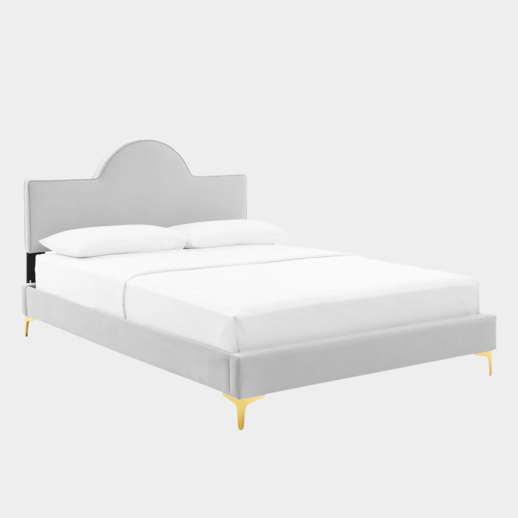 Fauteuil de salon en velours Ponder Performance