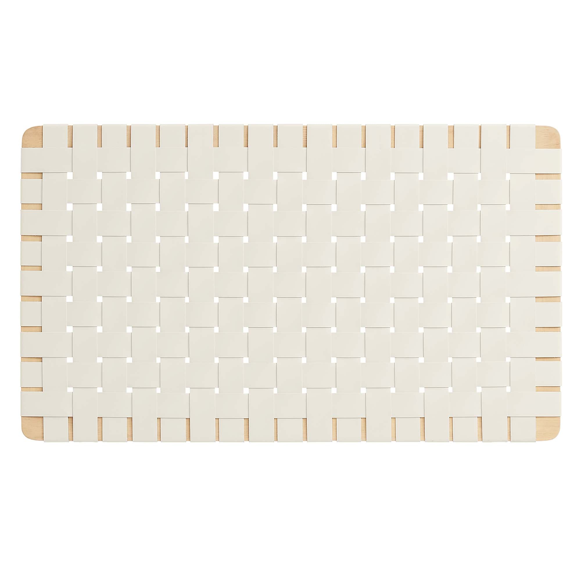 Sparta Weave Wall-Mount Vegan Leather Headboard