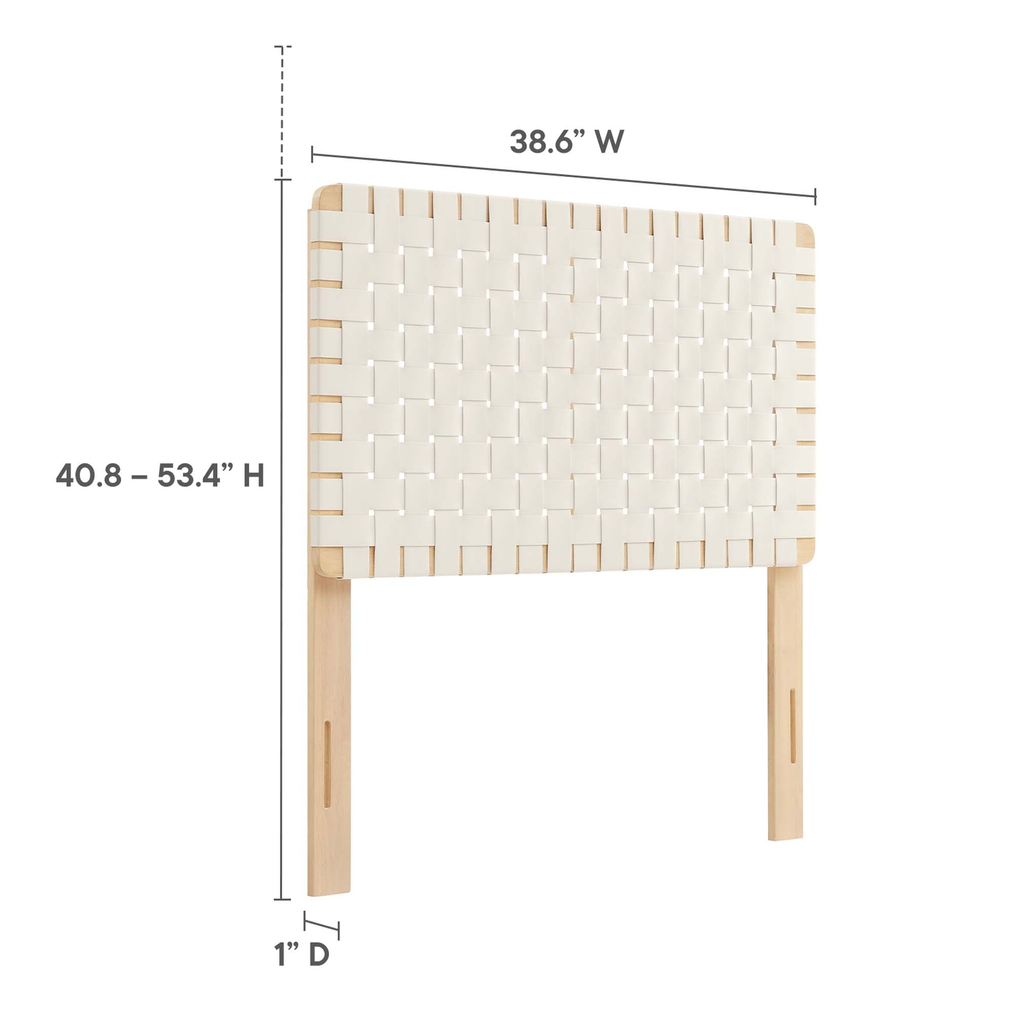 Sparta Weave Vegan Leather Headboard
