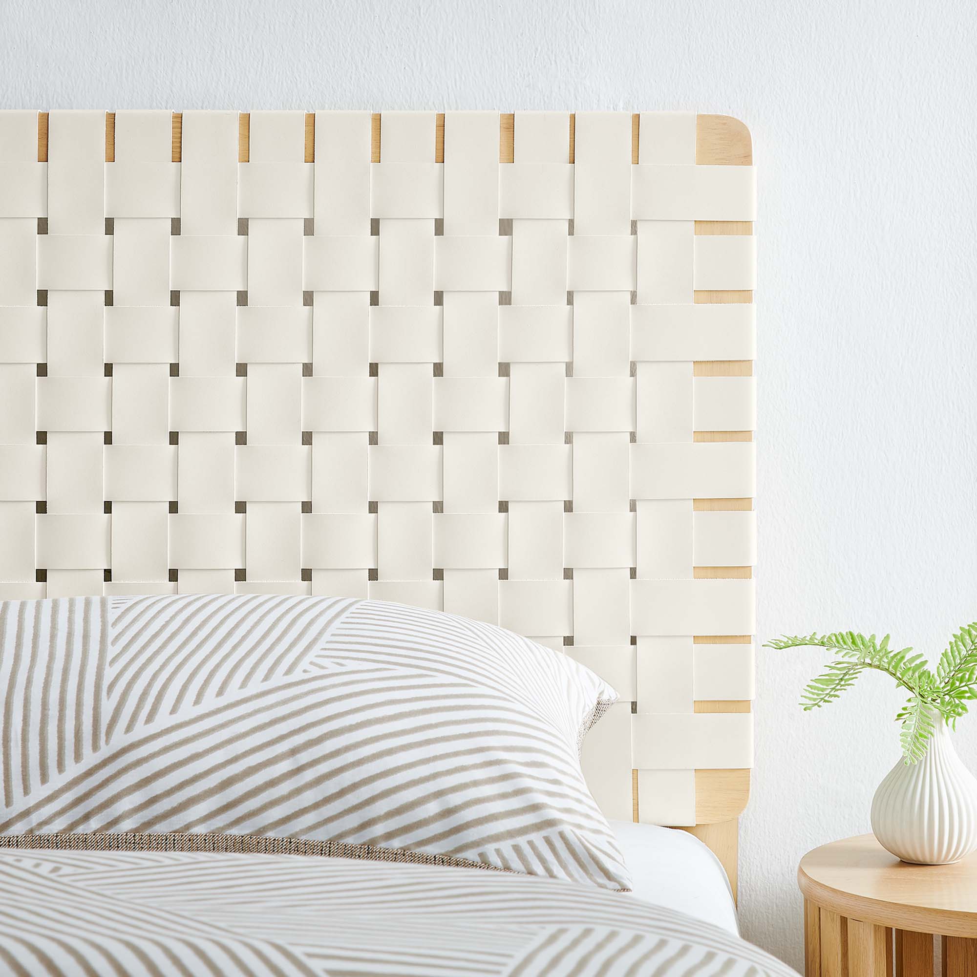 Sparta Weave Vegan Leather Headboard