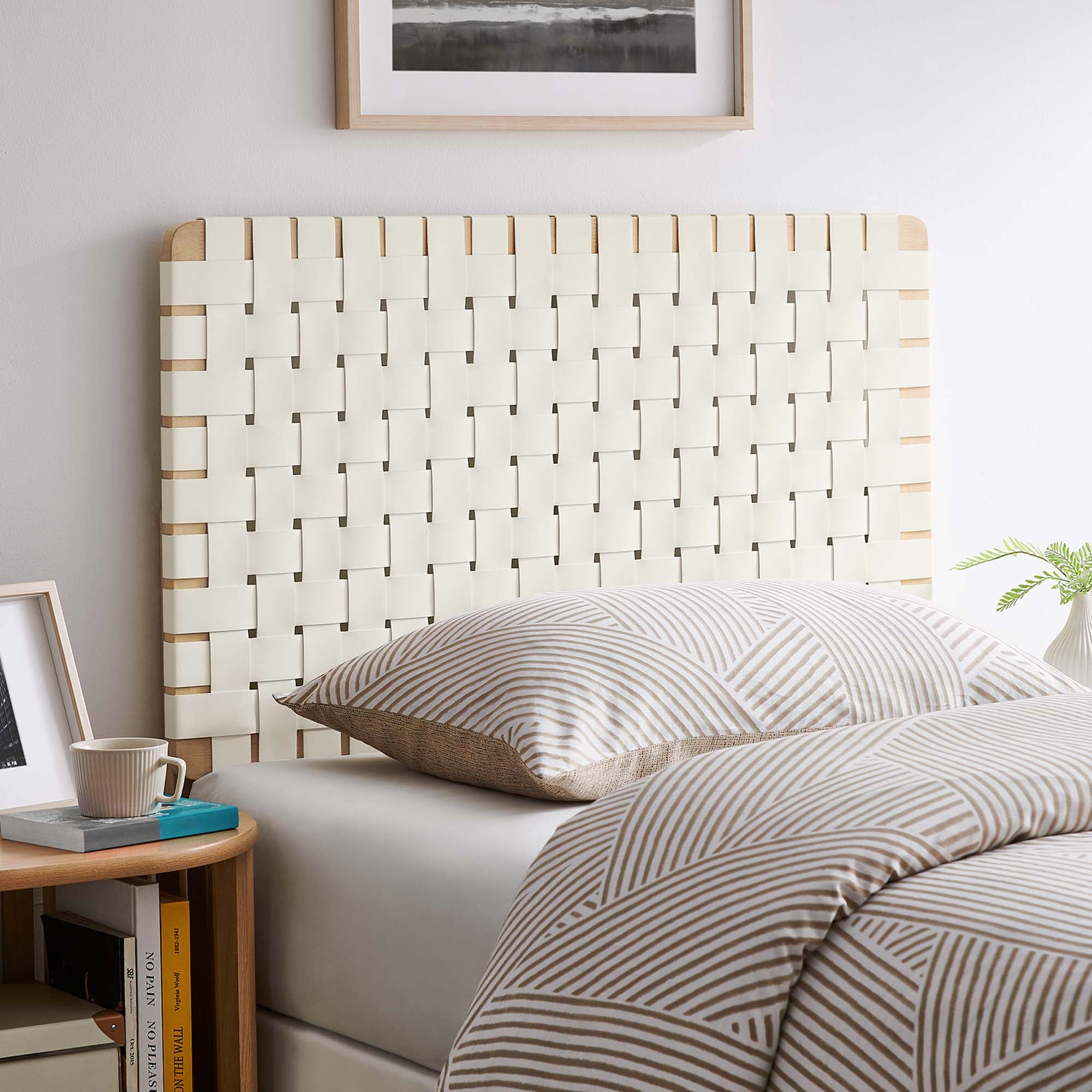 Sparta Weave Vegan Leather Headboard
