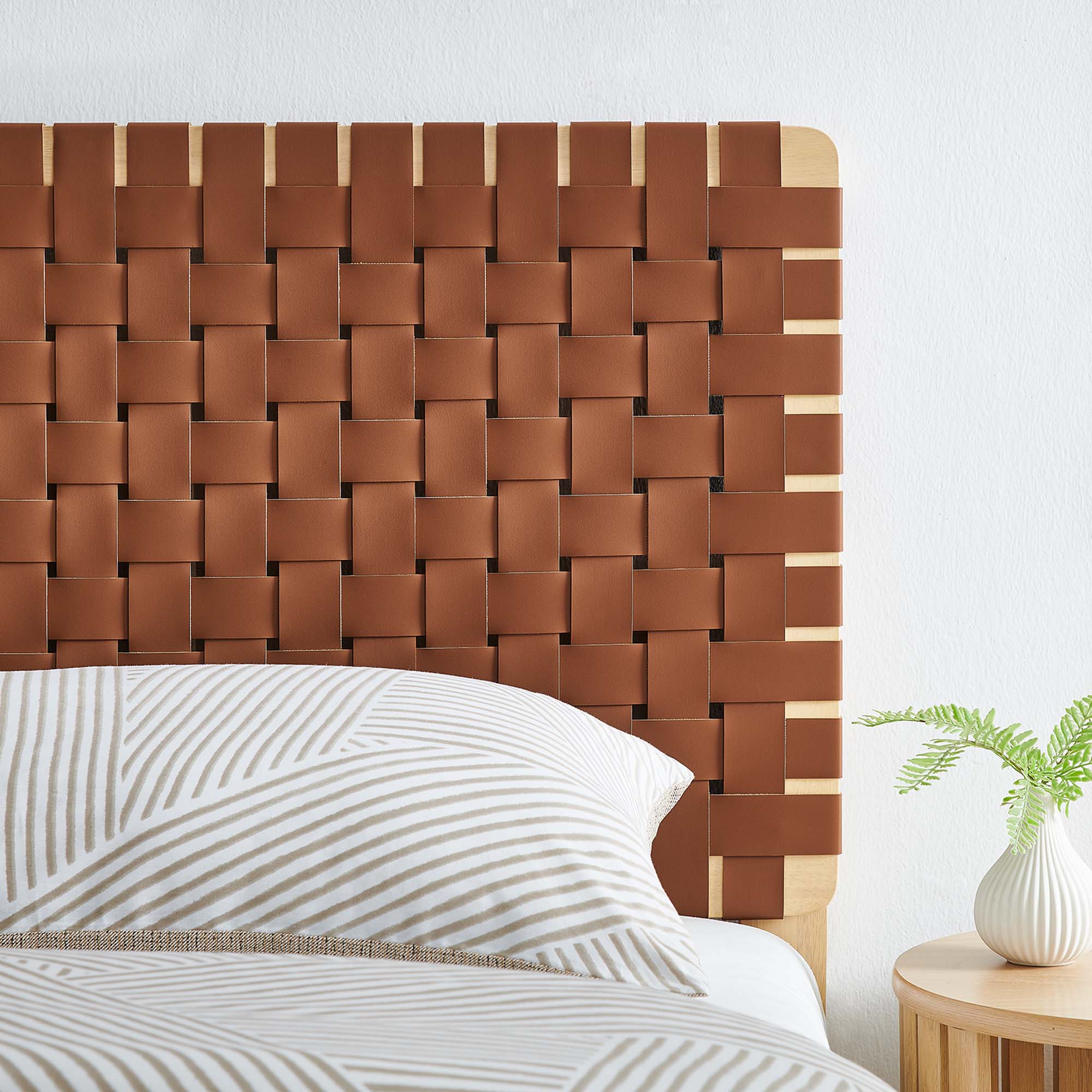 Sparta Weave Vegan Leather Headboard