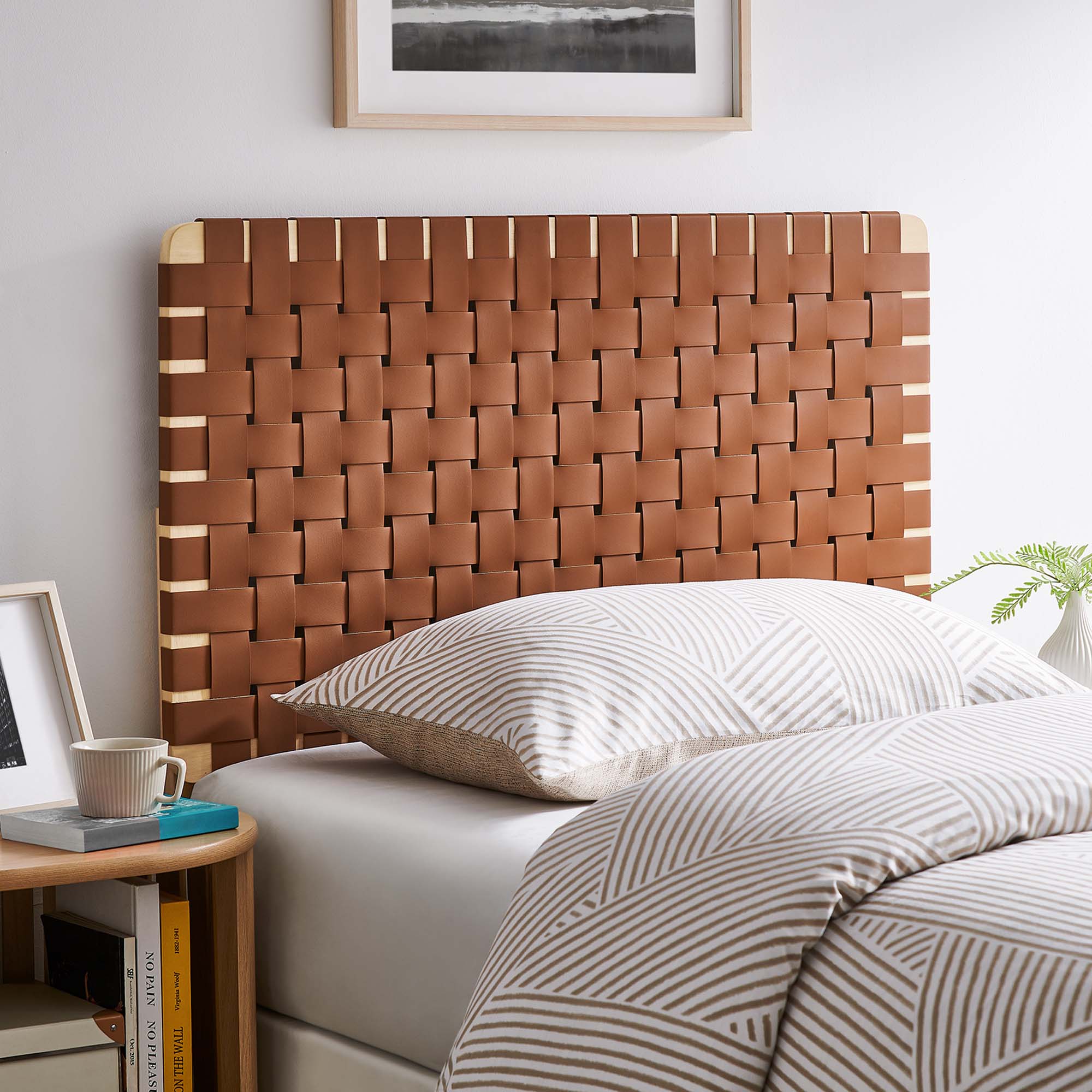 Sparta Weave Vegan Leather Headboard