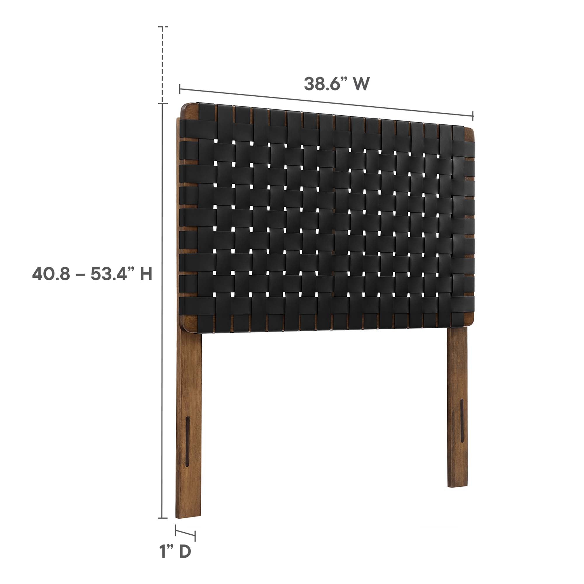 Sparta Weave Vegan Leather Headboard