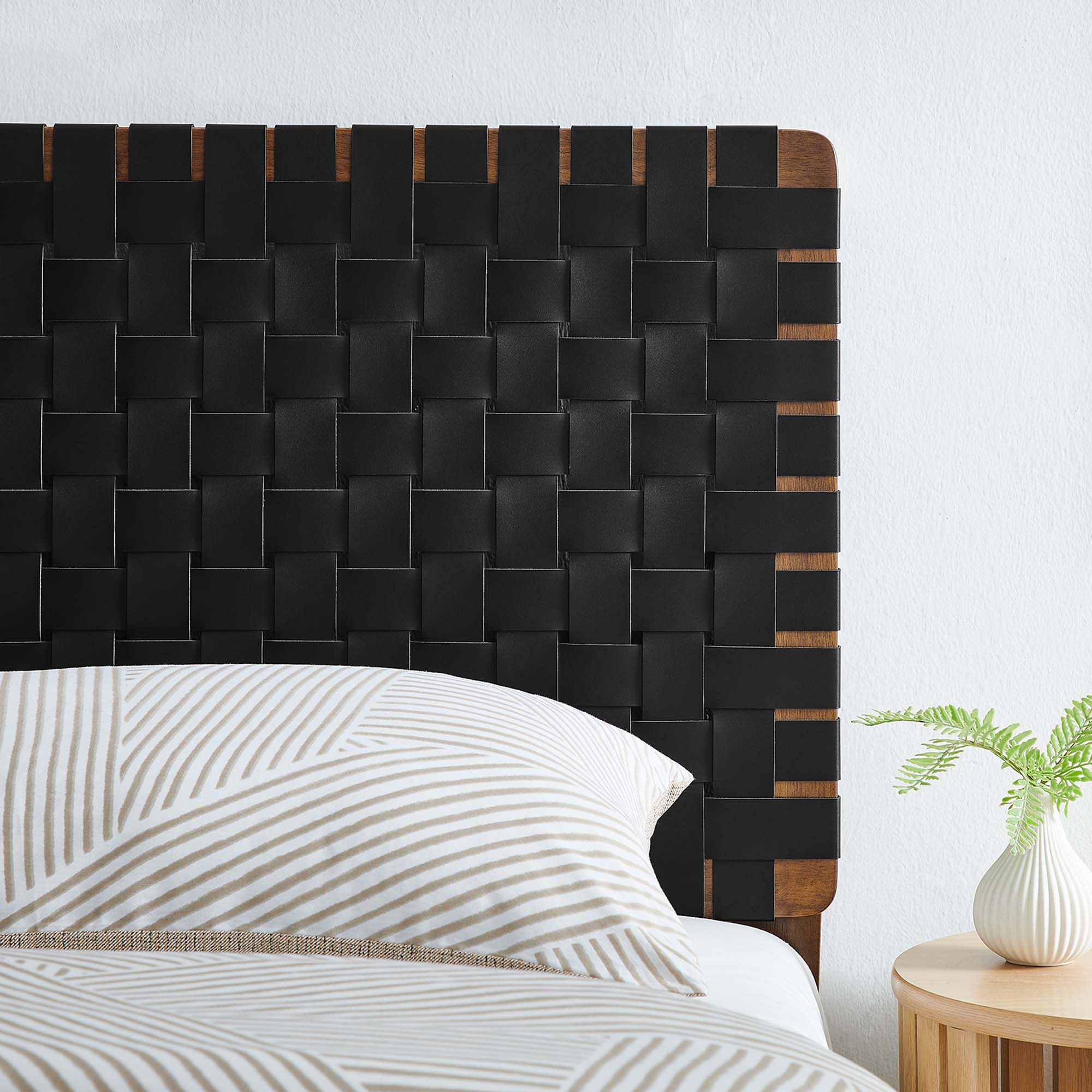 Sparta Weave Vegan Leather Headboard