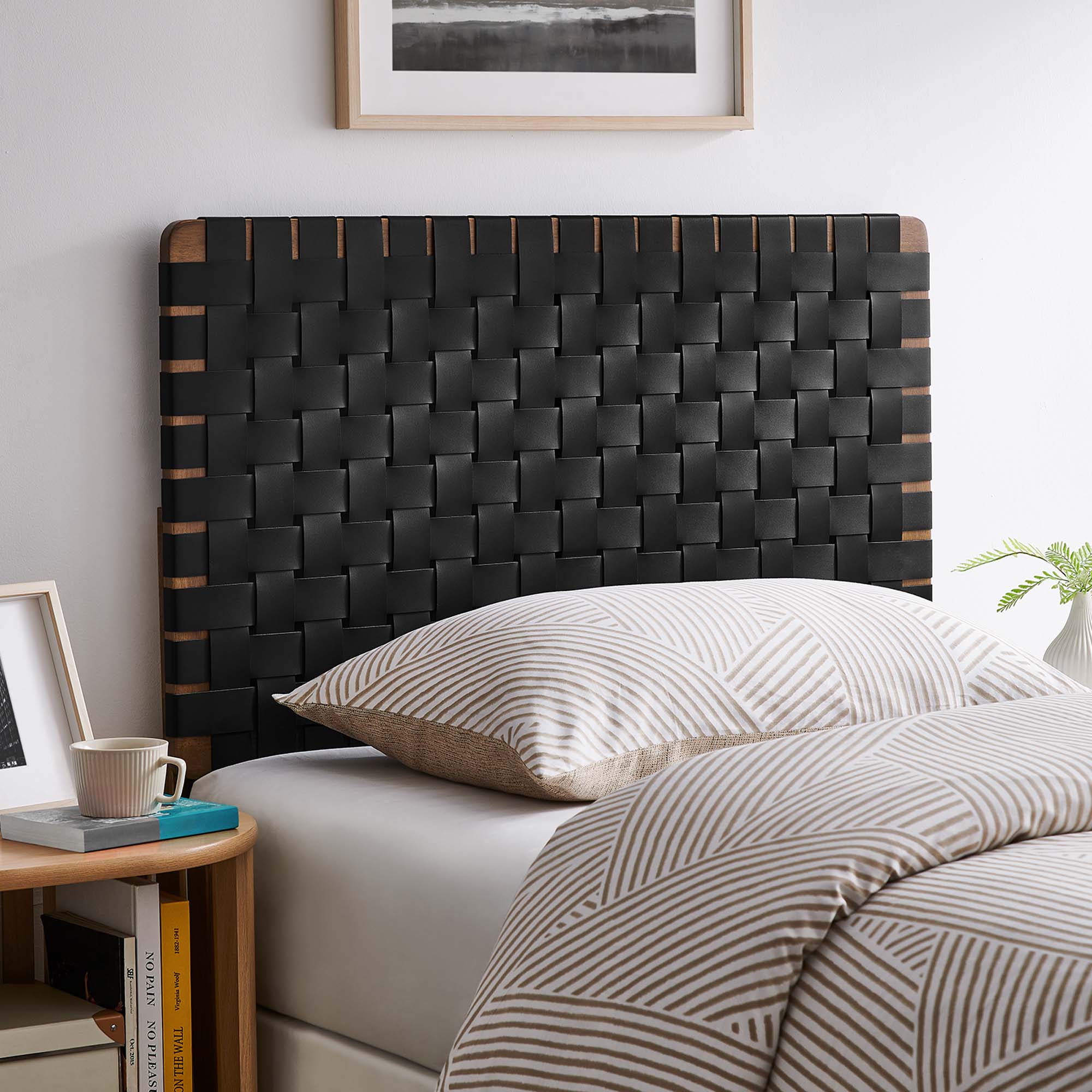 Sparta Weave Vegan Leather Headboard