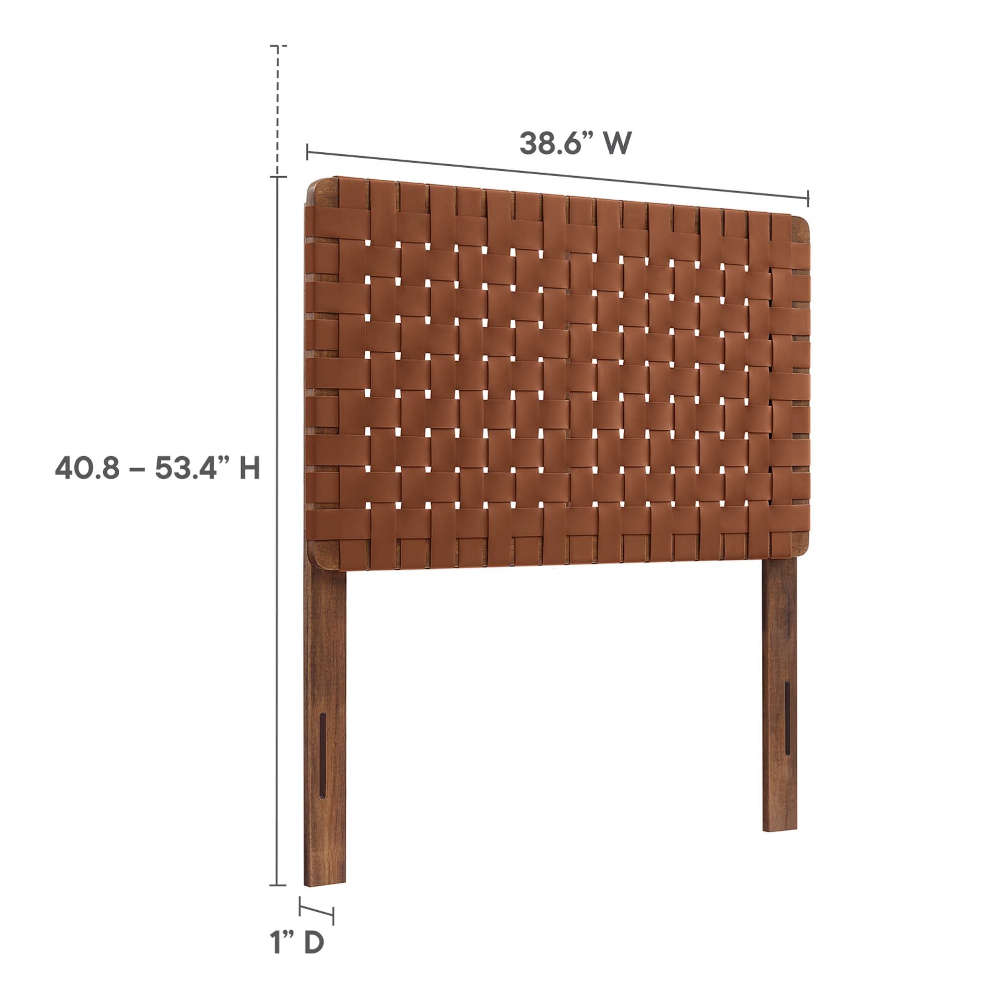 Sparta Weave Vegan Leather Headboard