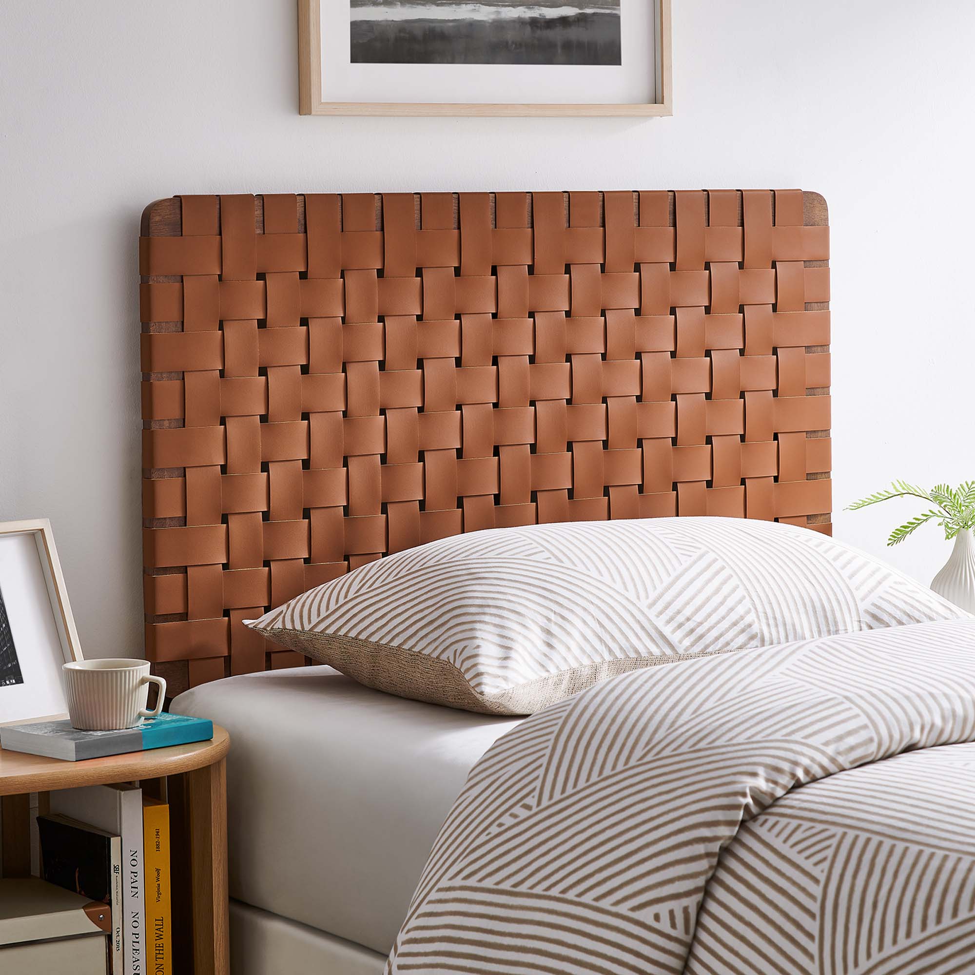 Sparta Weave Vegan Leather Headboard