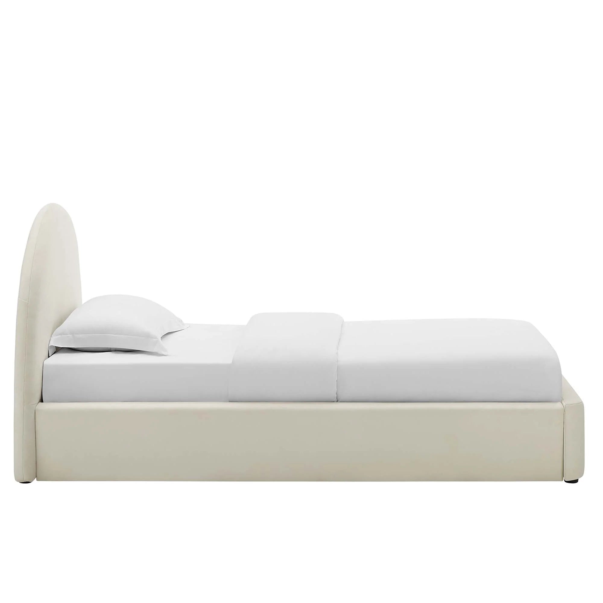 Fauteuil de salon en velours Ponder Performance