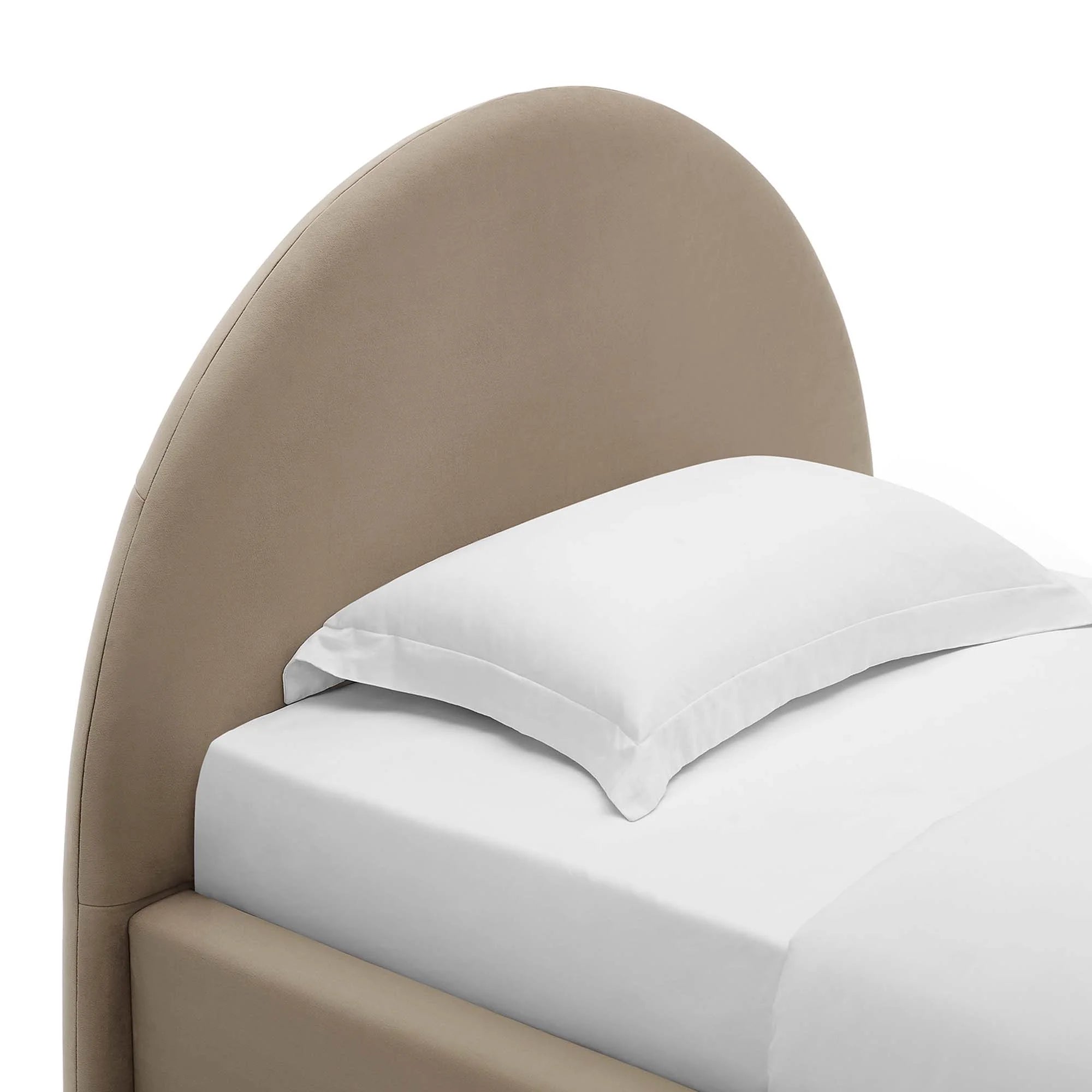 Fauteuil de salon en velours Ponder Performance
