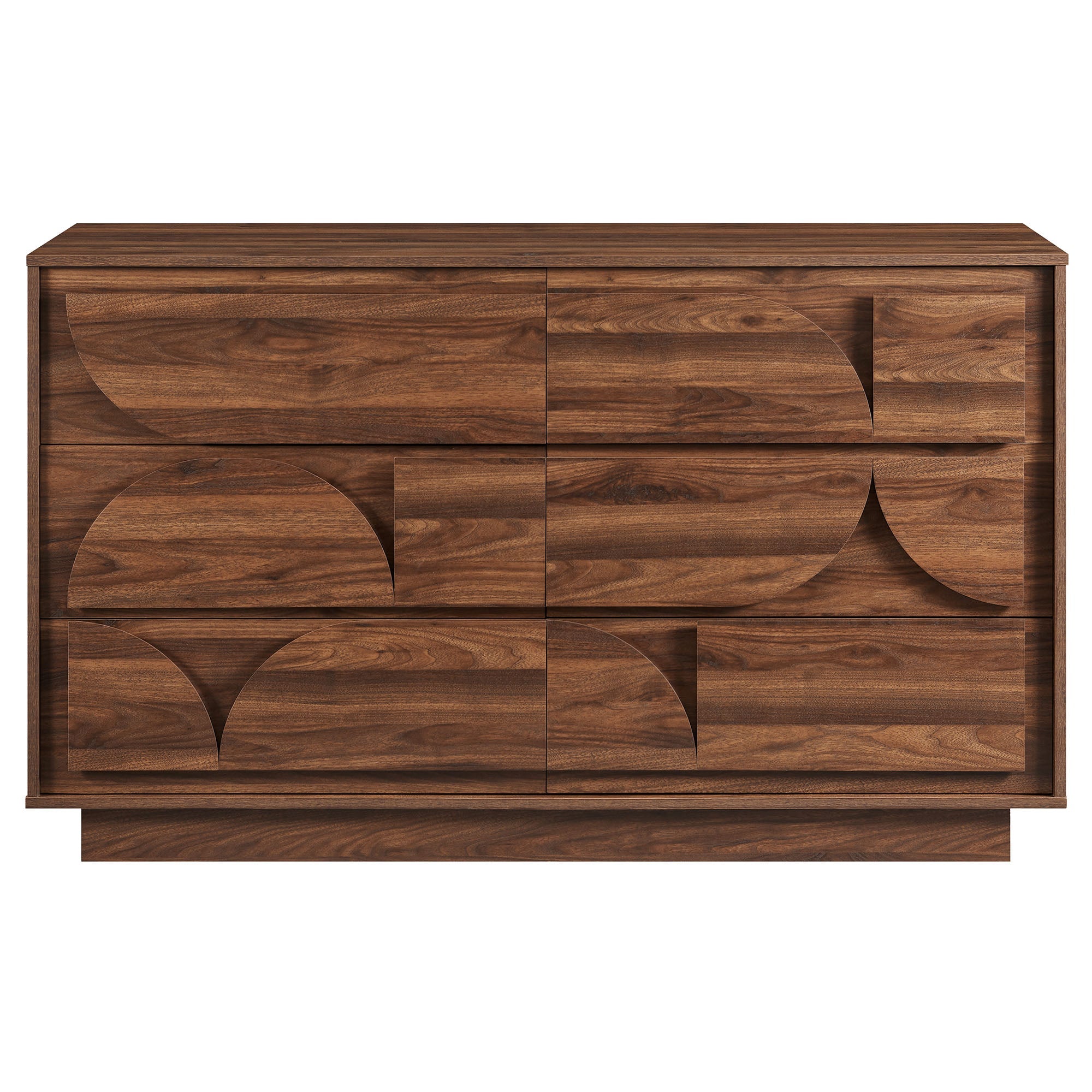 Bulwark 6-Drawer Dresser in Walnut