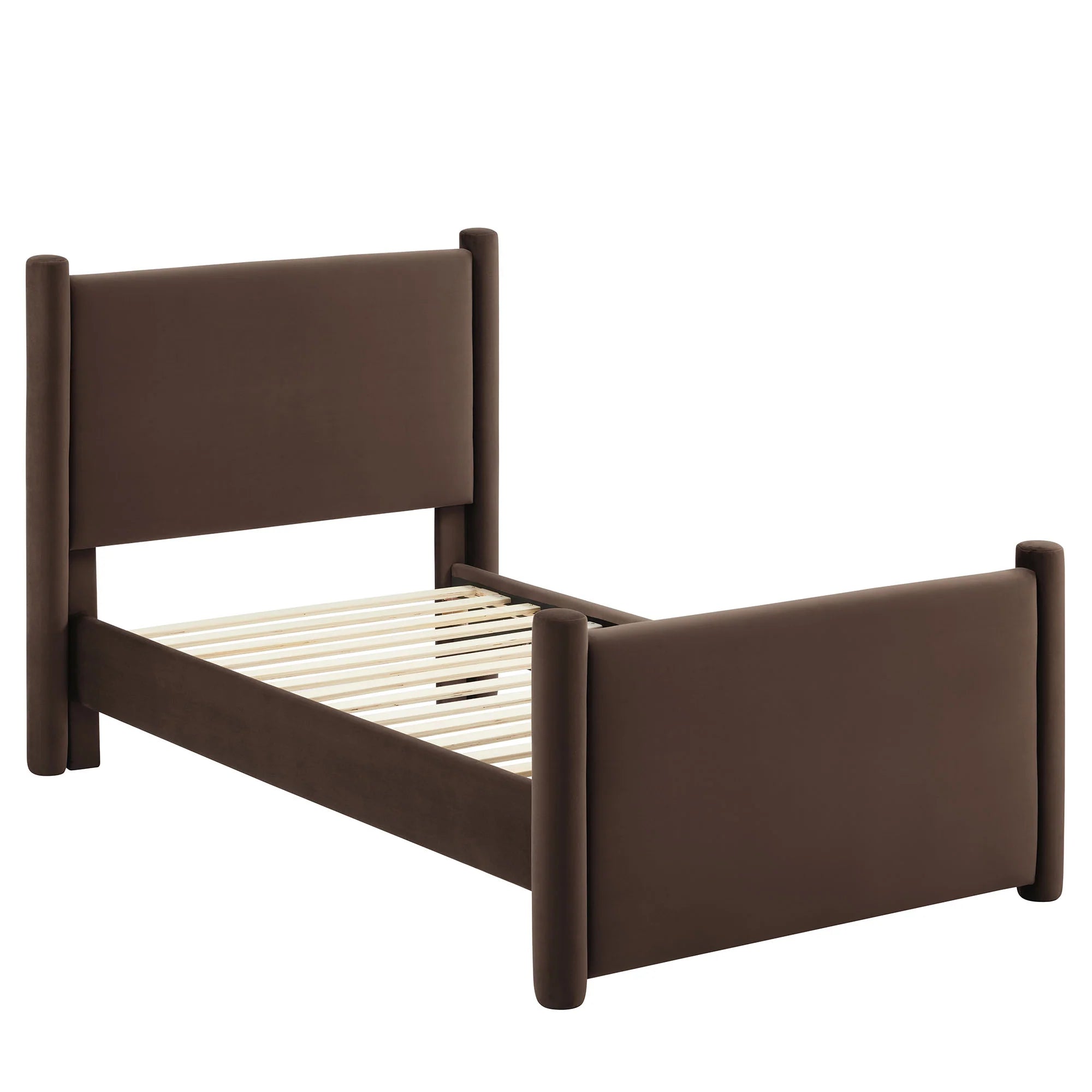 Fauteuil de salon en velours Ponder Performance