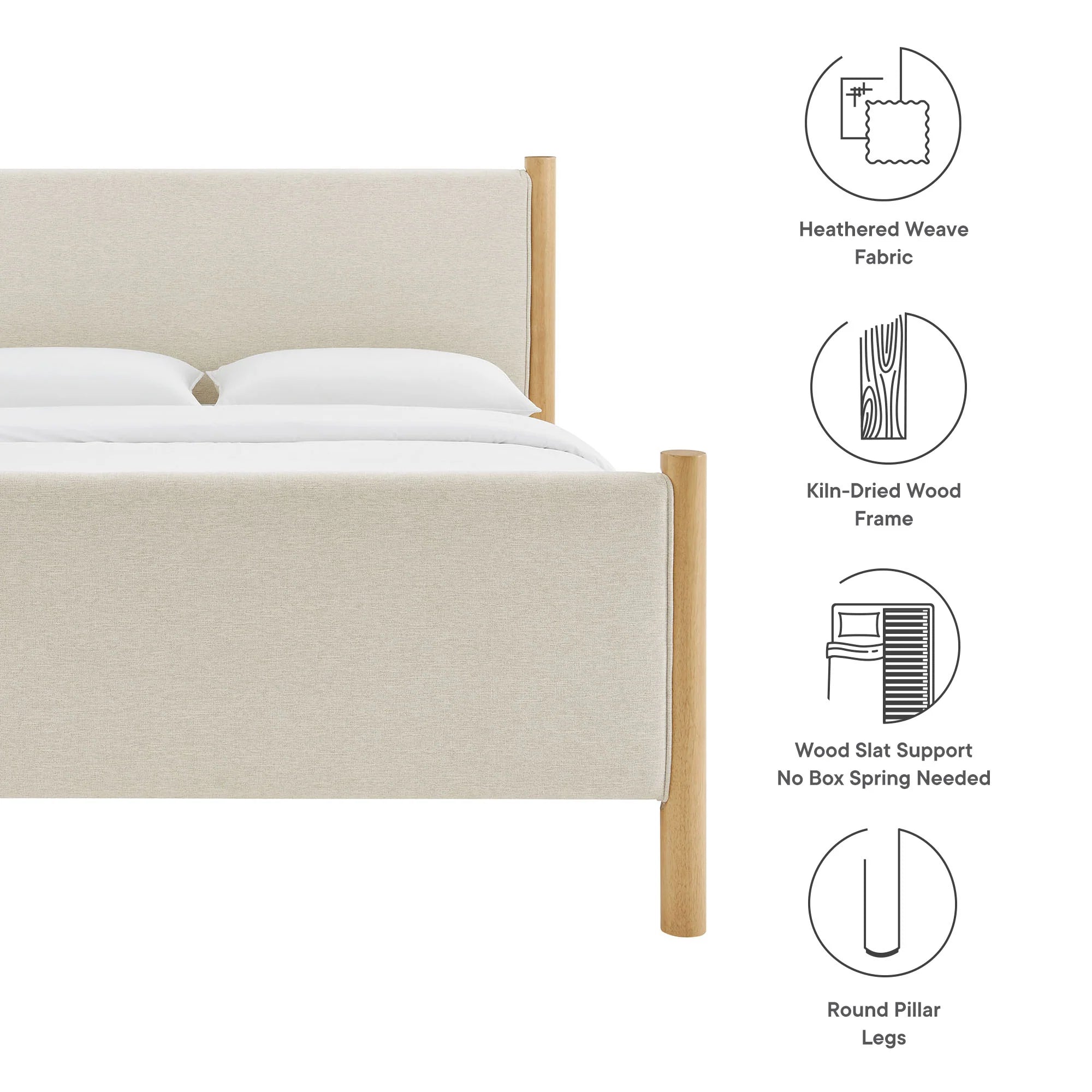 Maven Upholstered Platform Bed