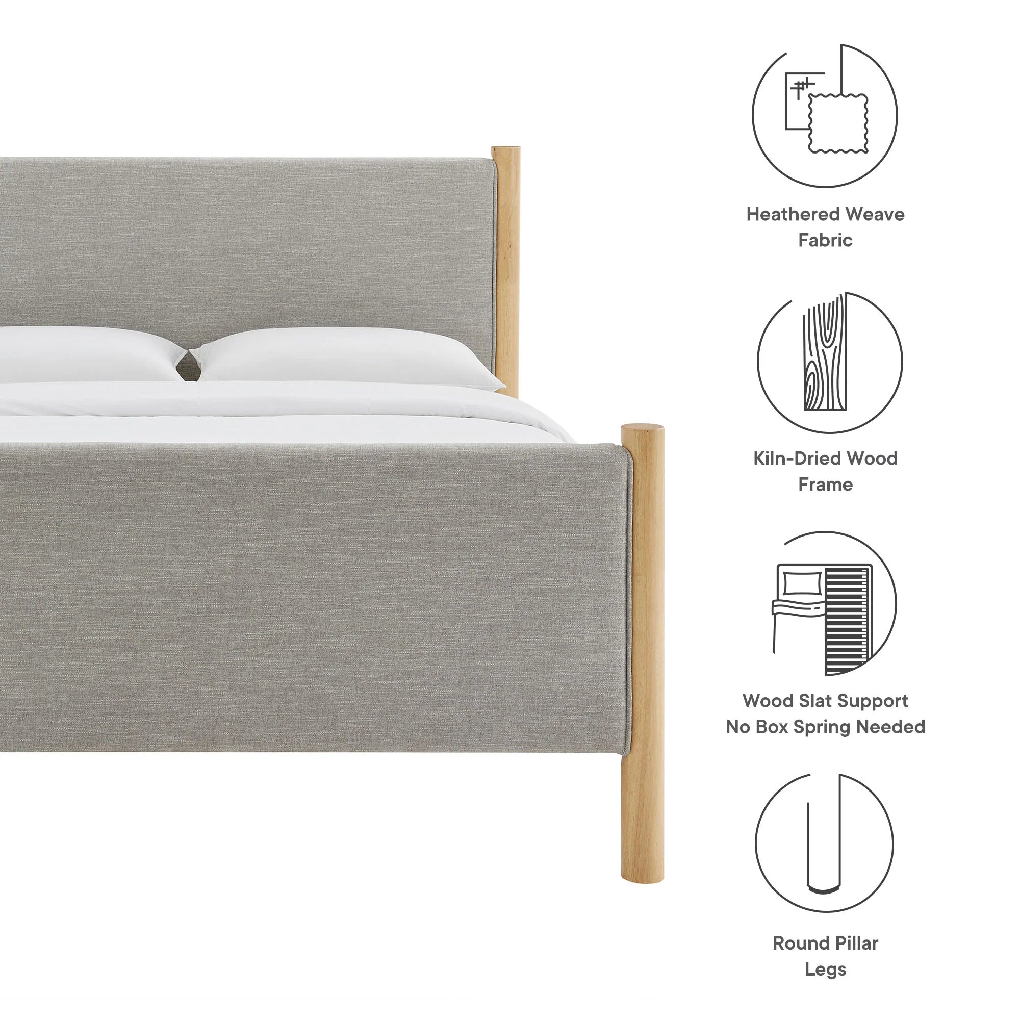 Maven Upholstered Platform Bed