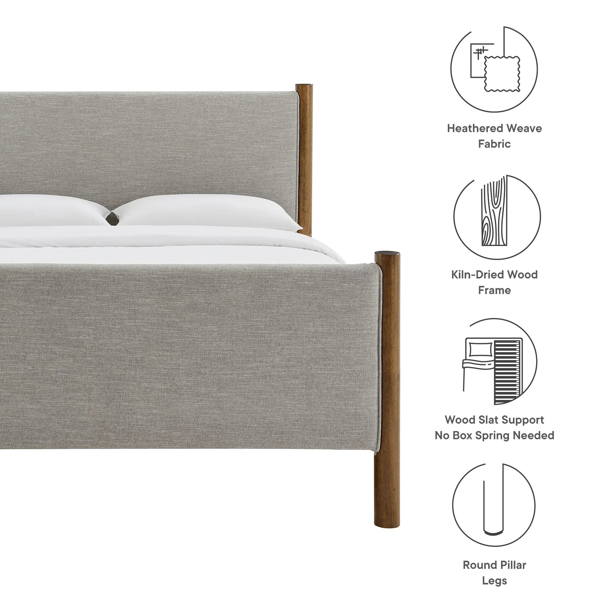 Maven Upholstered Platform Bed