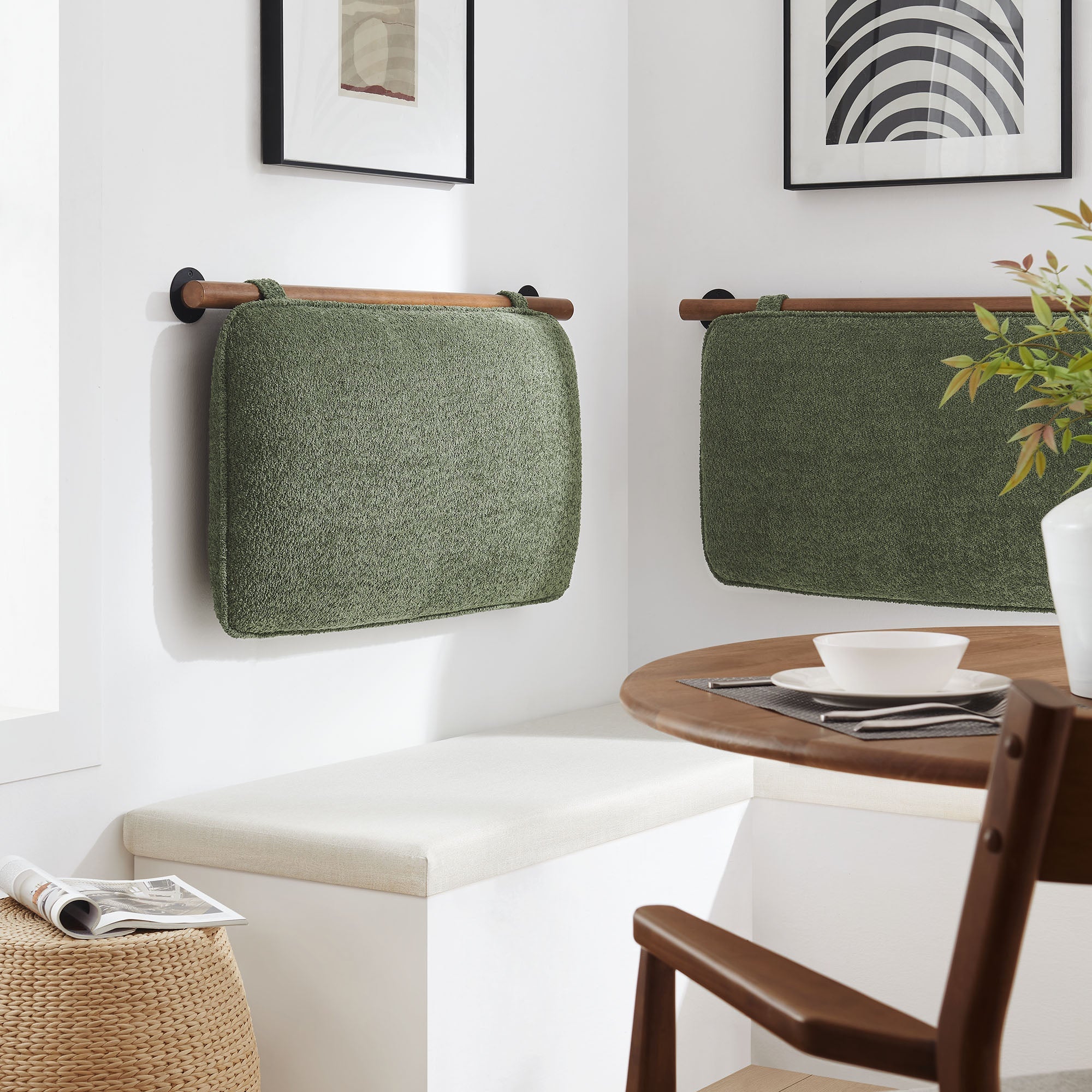 Anela Wall-Mounted Chenille Upholstered Headboard