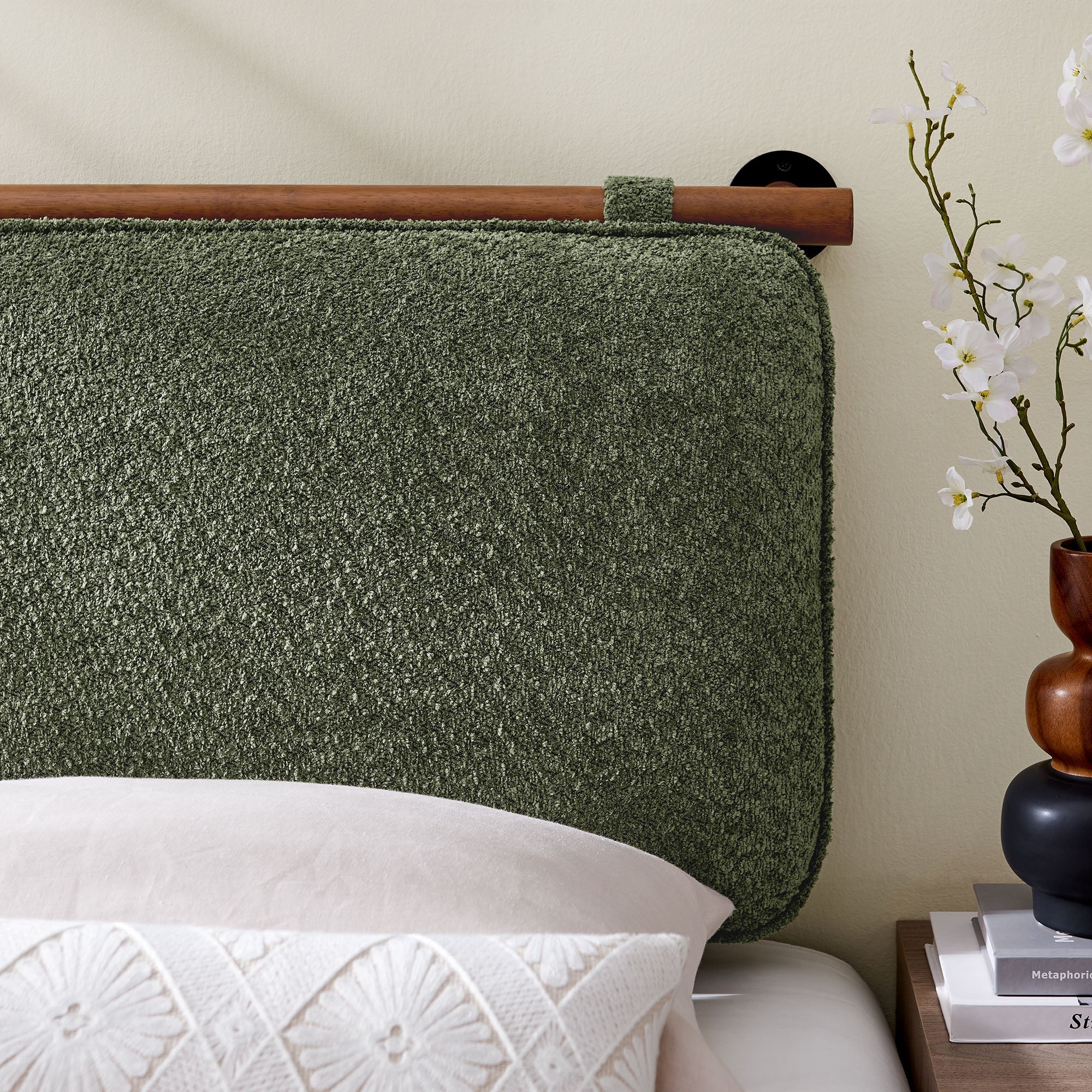 Anela Wall-Mounted Chenille Upholstered Headboard