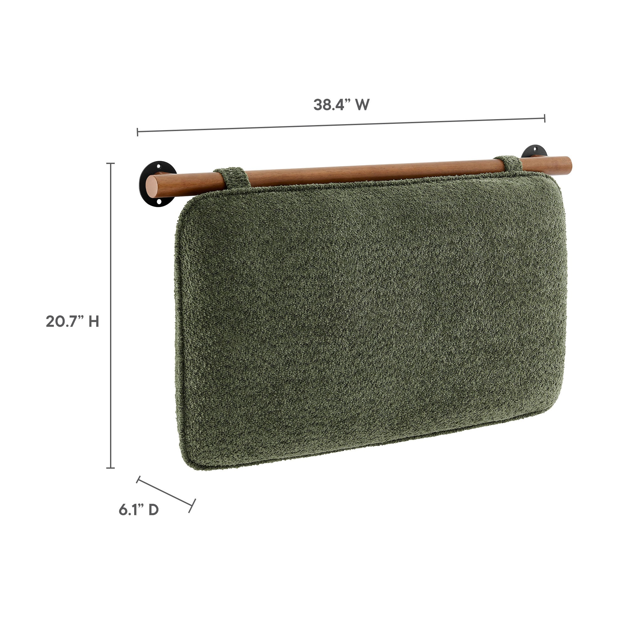 Anela Wall-Mounted Chenille Upholstered Headboard