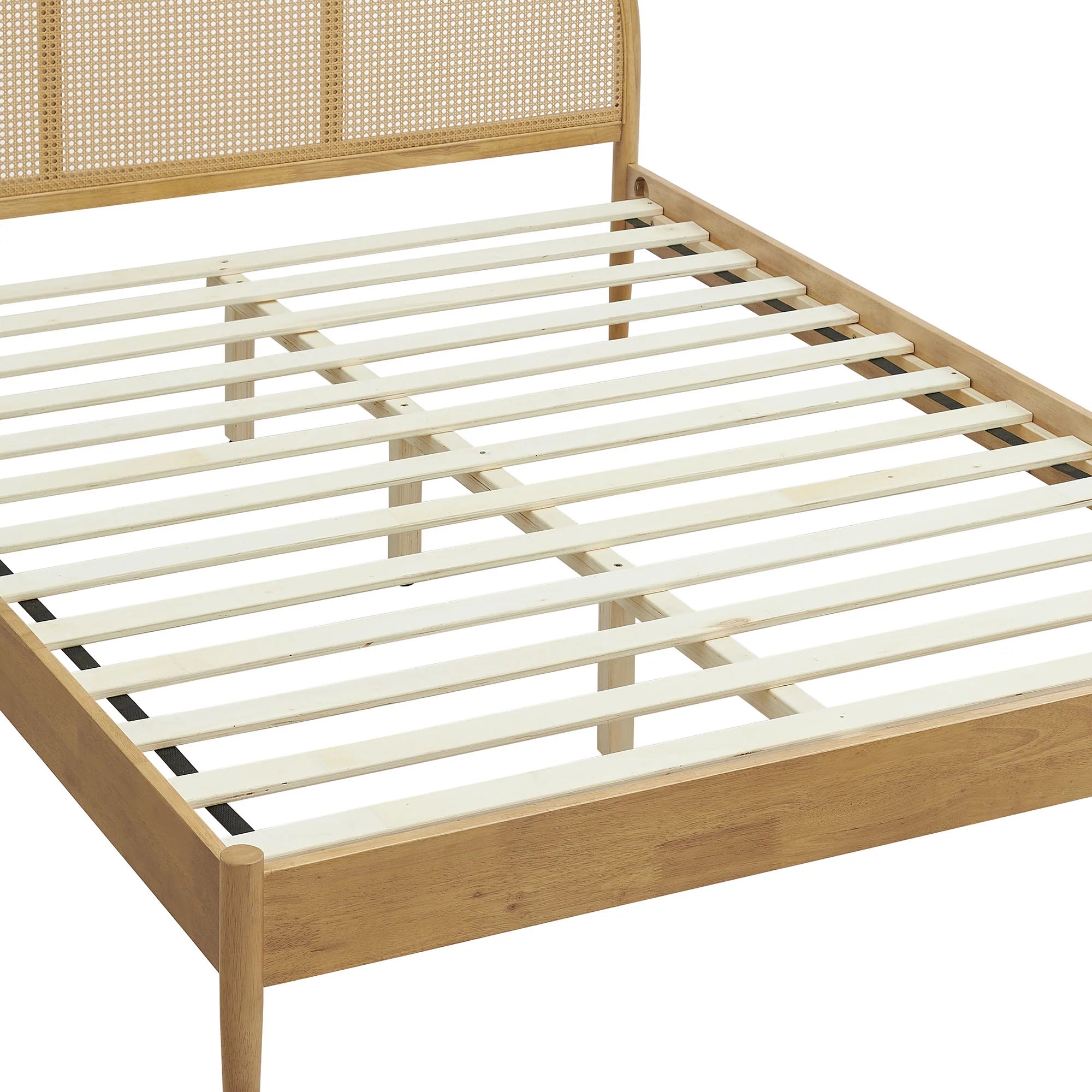 Odette Queen Arched Rattan Cane Platform Bed