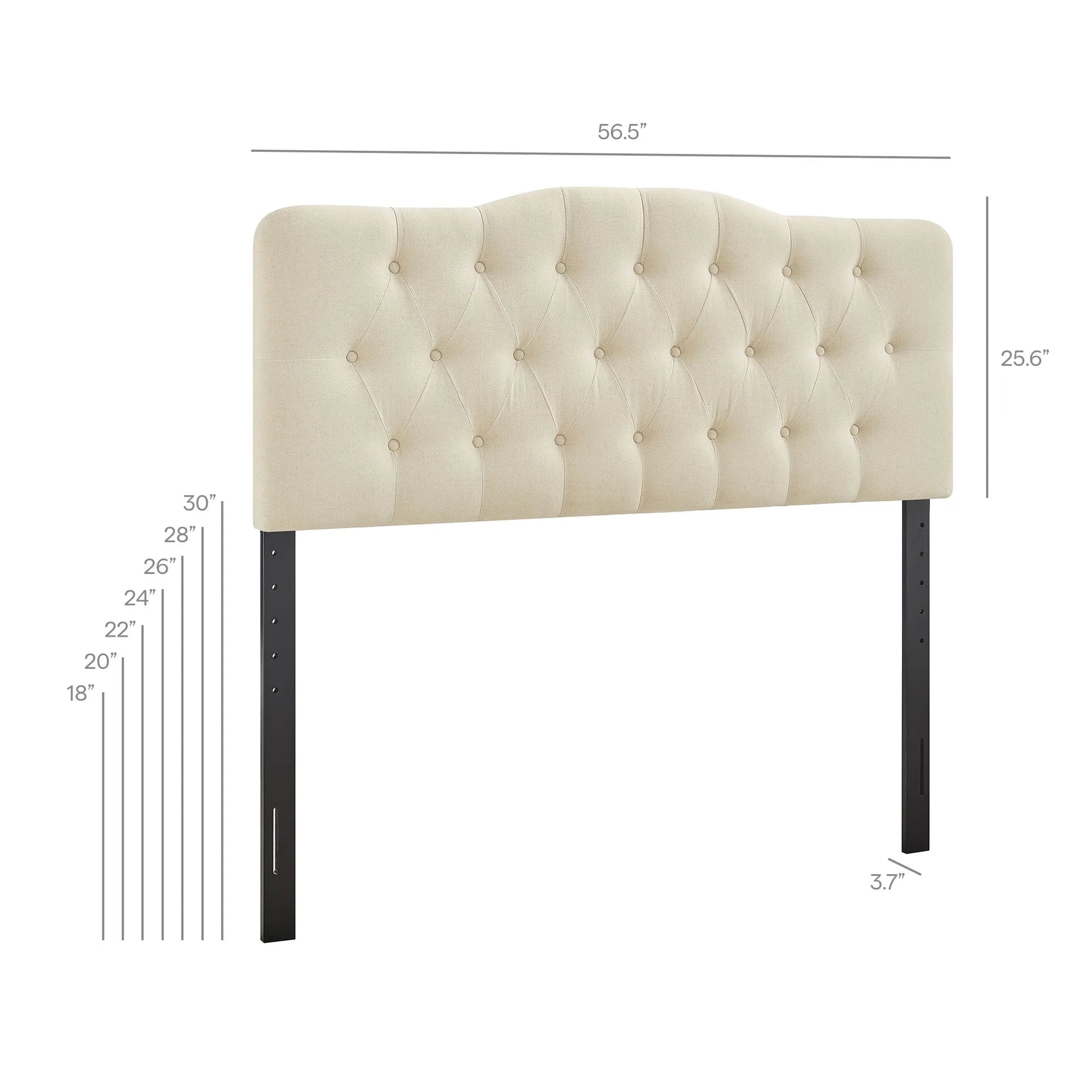 Annabel Premium Linen Blend Full Size Headboard