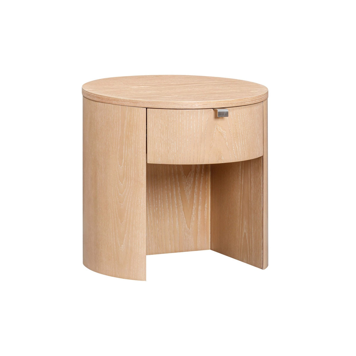 Table de chevet ronde en bois Marlow