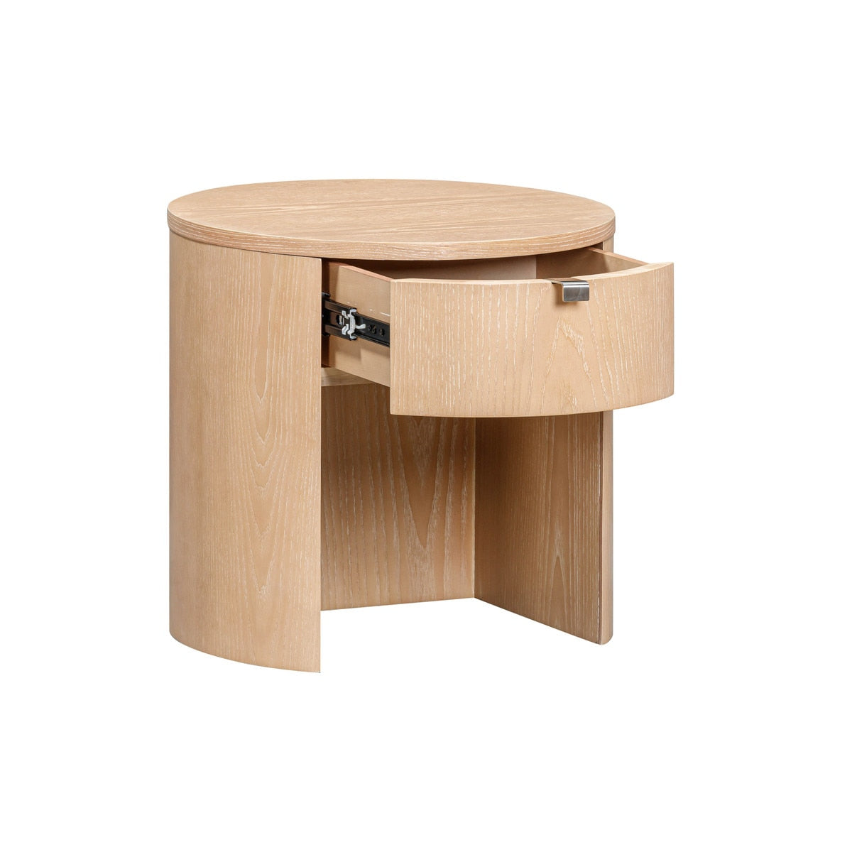 Table de chevet ronde en bois Marlow