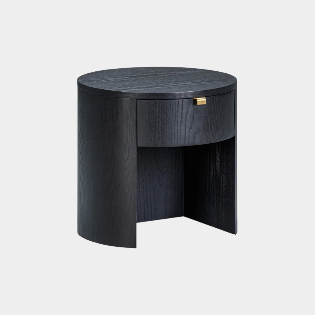 Table de chevet ronde en bois Marlow