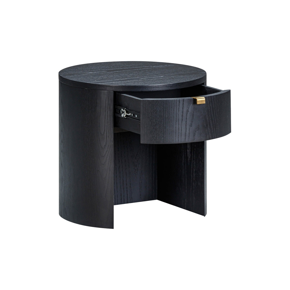 Table de chevet ronde en bois Marlow